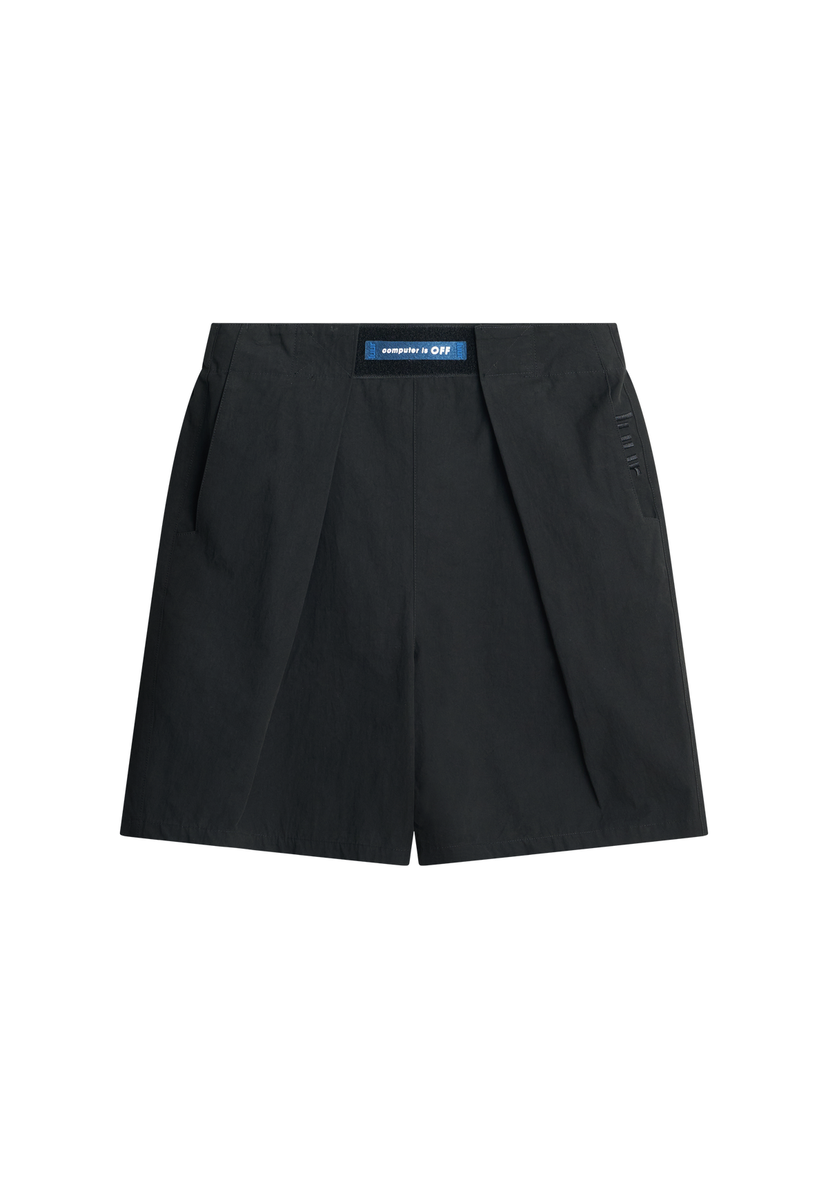 Computer is OFF Adjustable Pleated Shorts