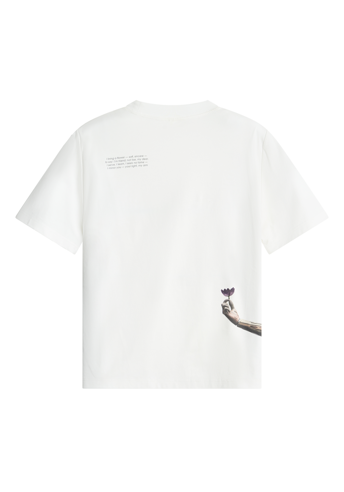 A flower from a machine T-shirt