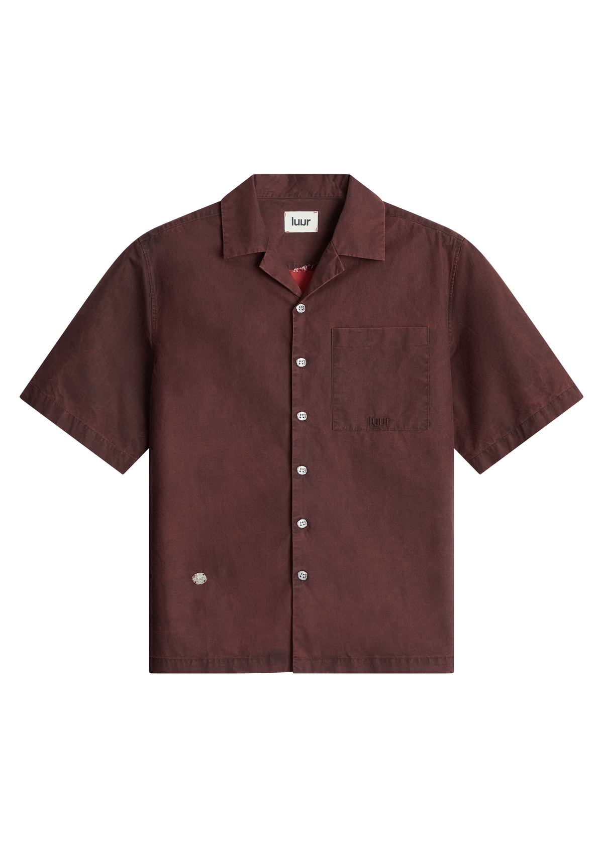 Enzyme-Washed Cotton Camp Shirt