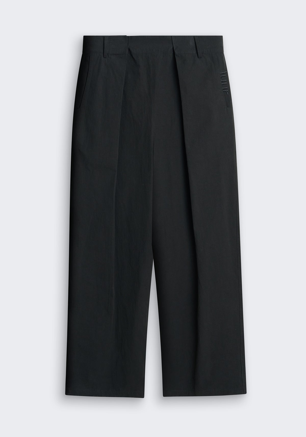 Long-Staple Cotton Pleated Pants