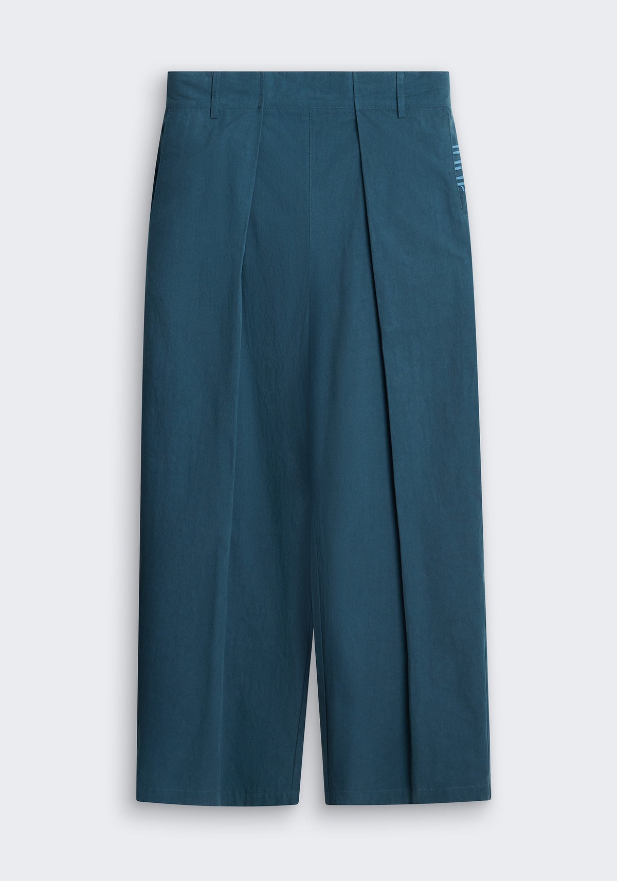 Long-Staple Cotton Pleated Pants