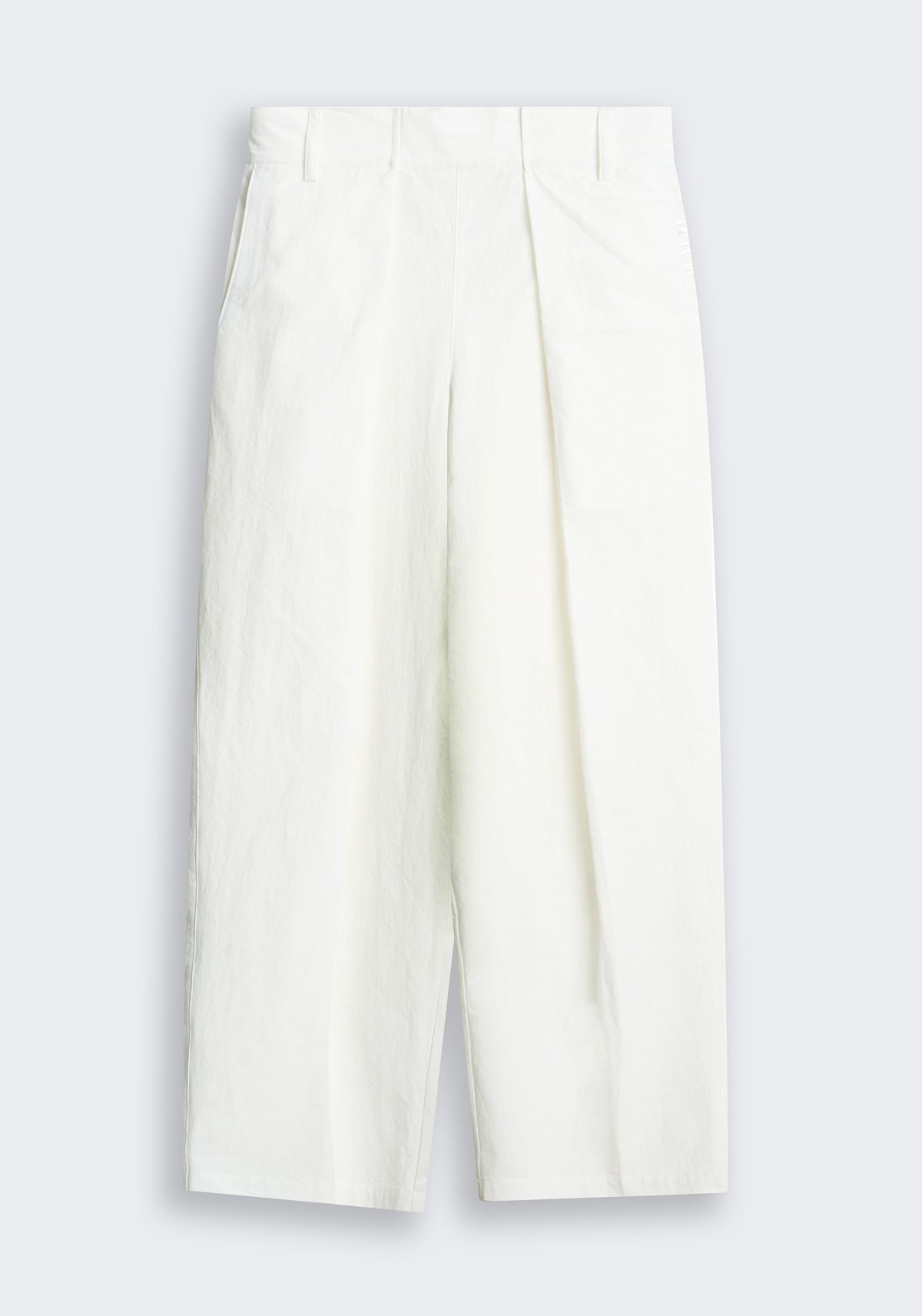 Long-Staple Cotton Pleated Pants