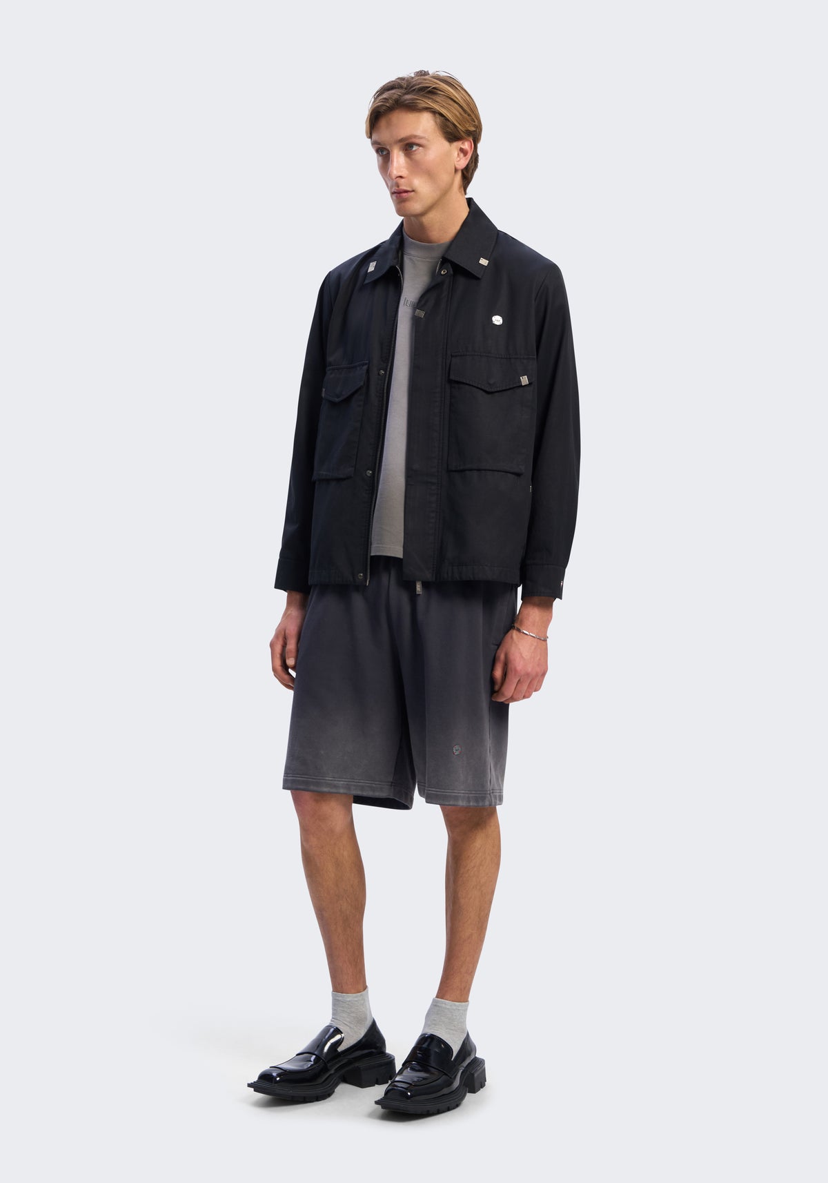 Circuit Rayon-Cotton Cargo Jacket