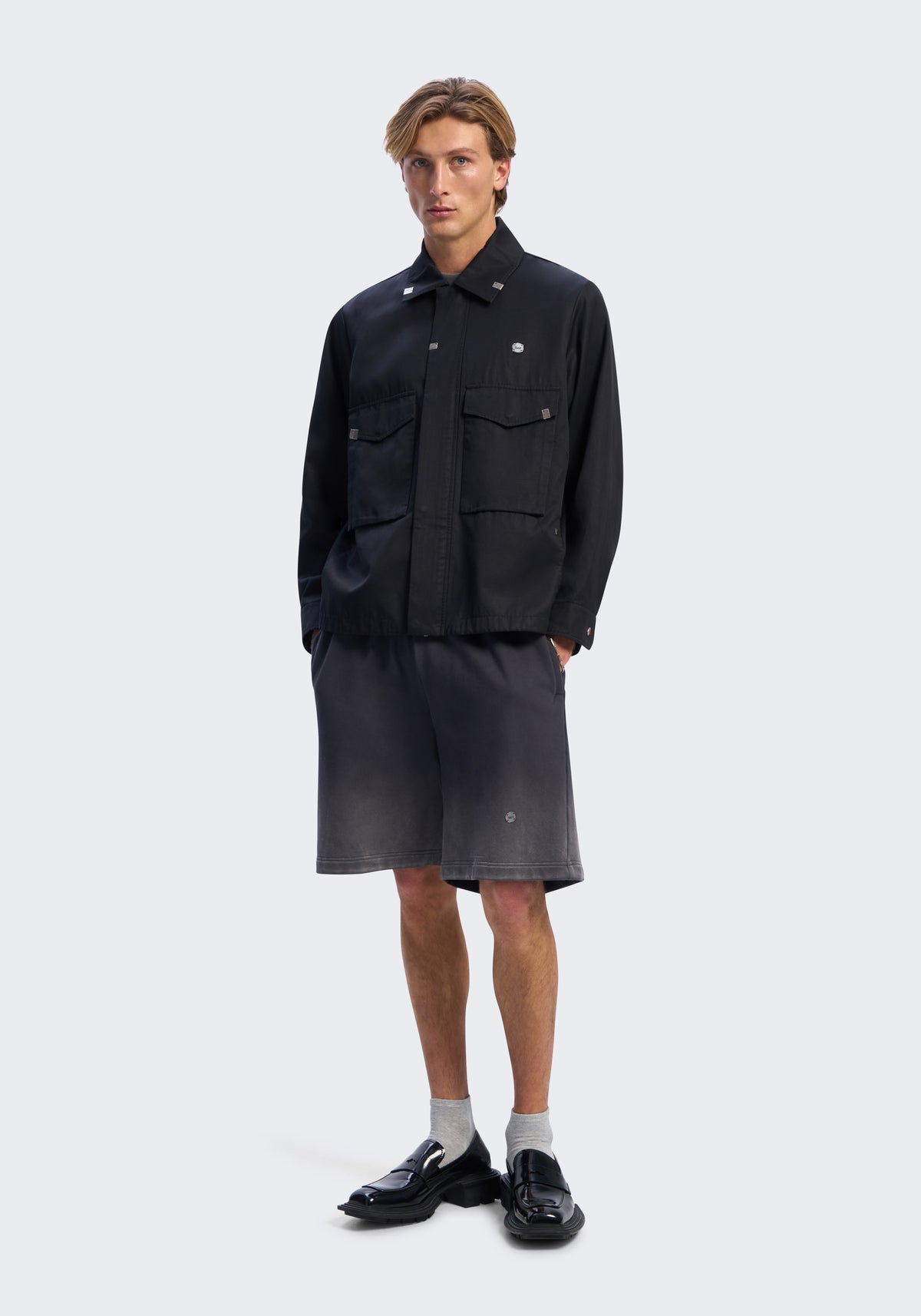 Circuit Rayon-Cotton Cargo Jacket