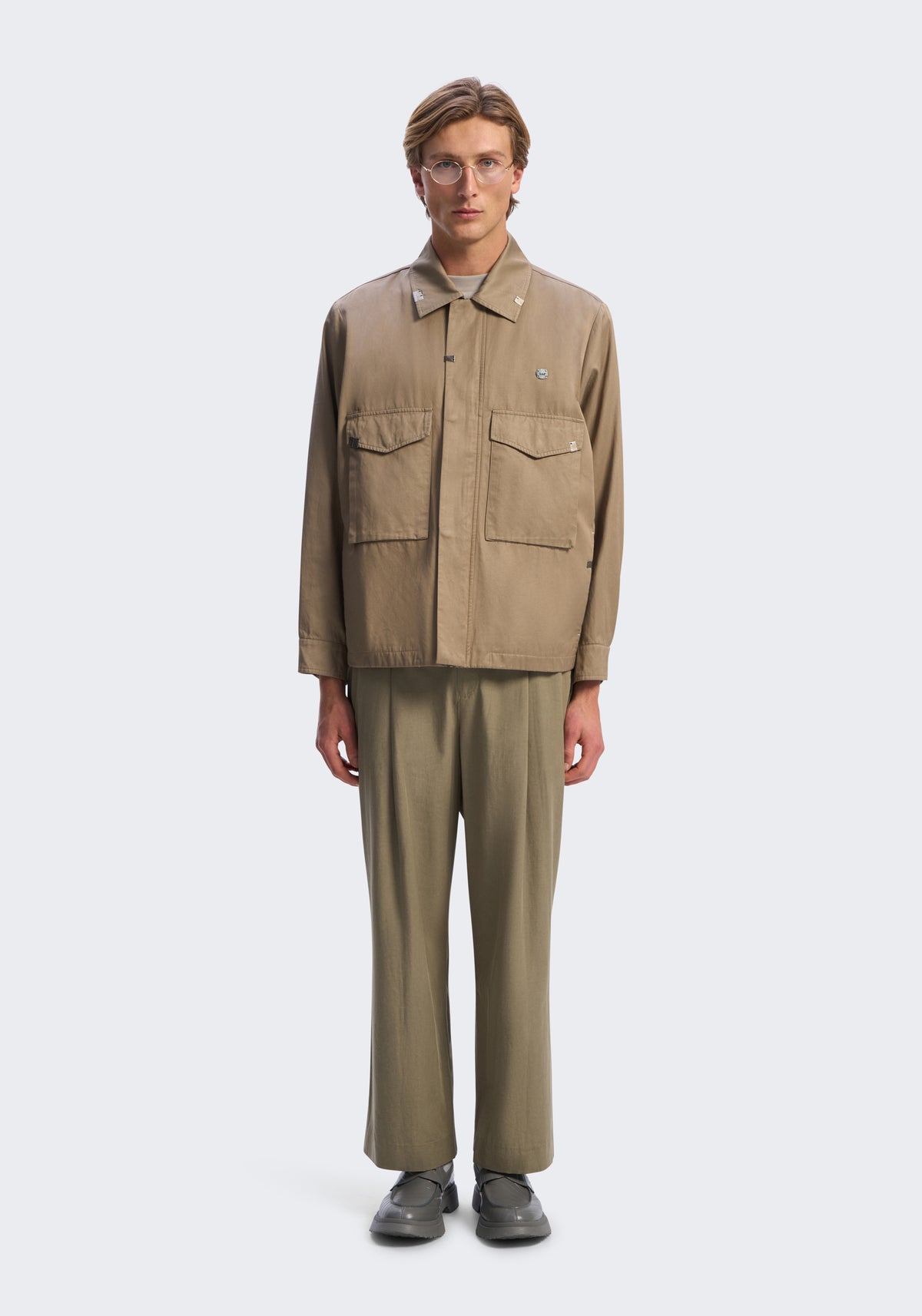 Circuit Rayon-Cotton Cargo Jacket