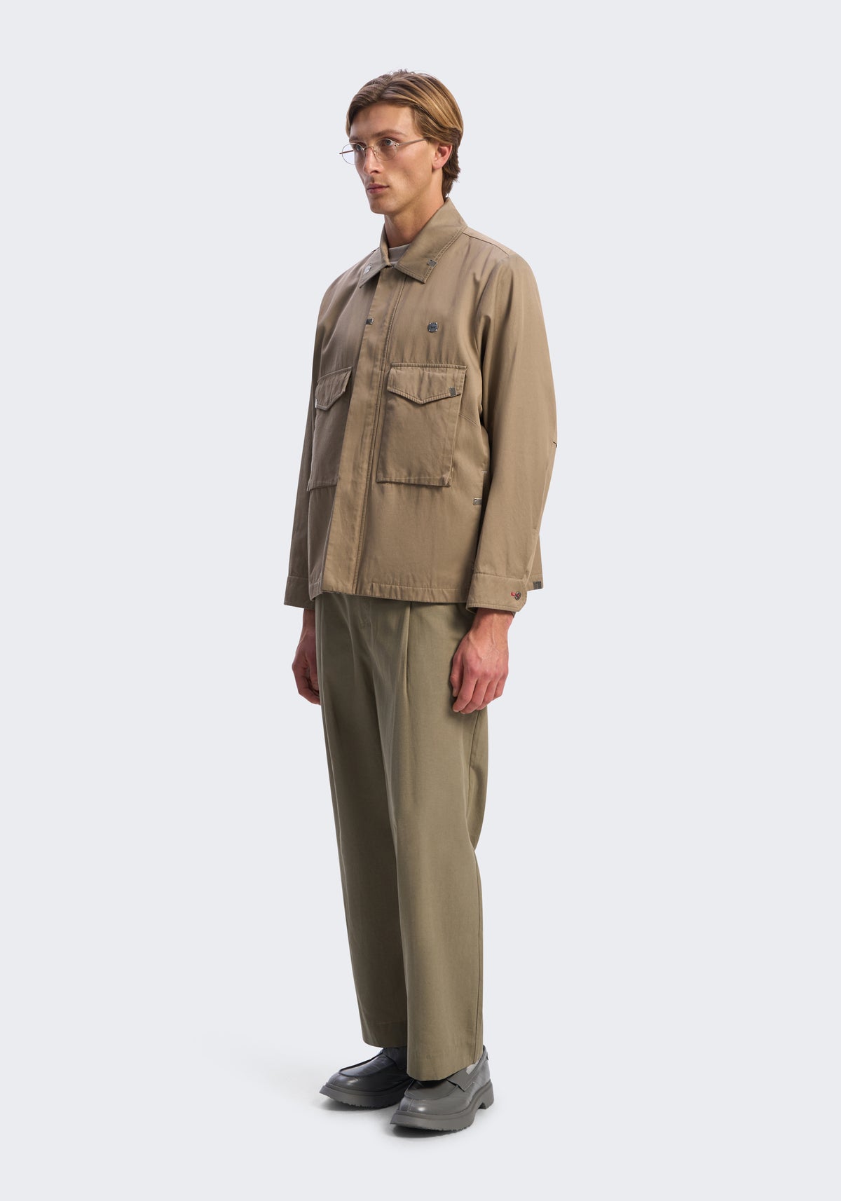 Circuit Rayon-Cotton Cargo Jacket