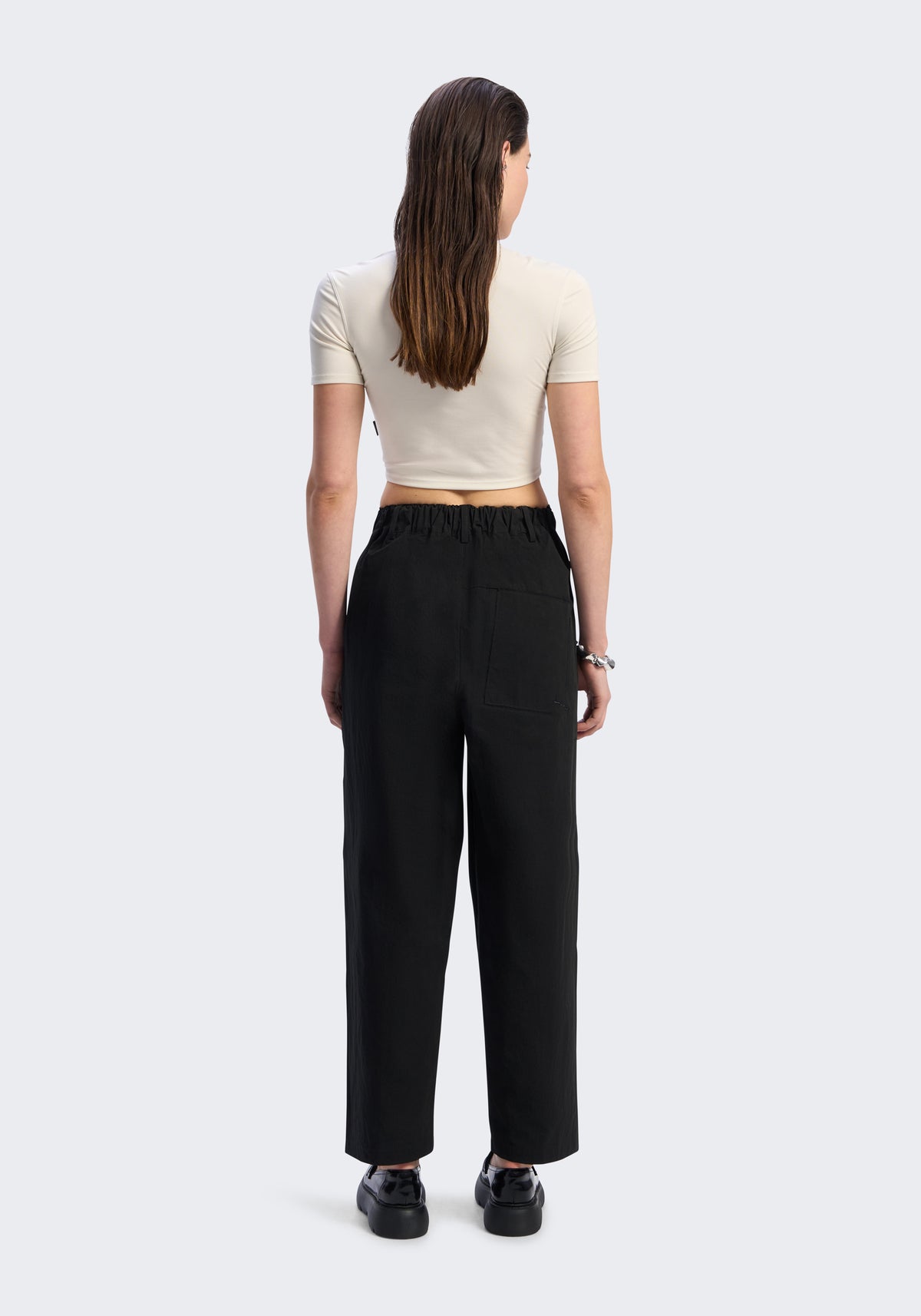 Long-Staple Cotton Pleated Pants