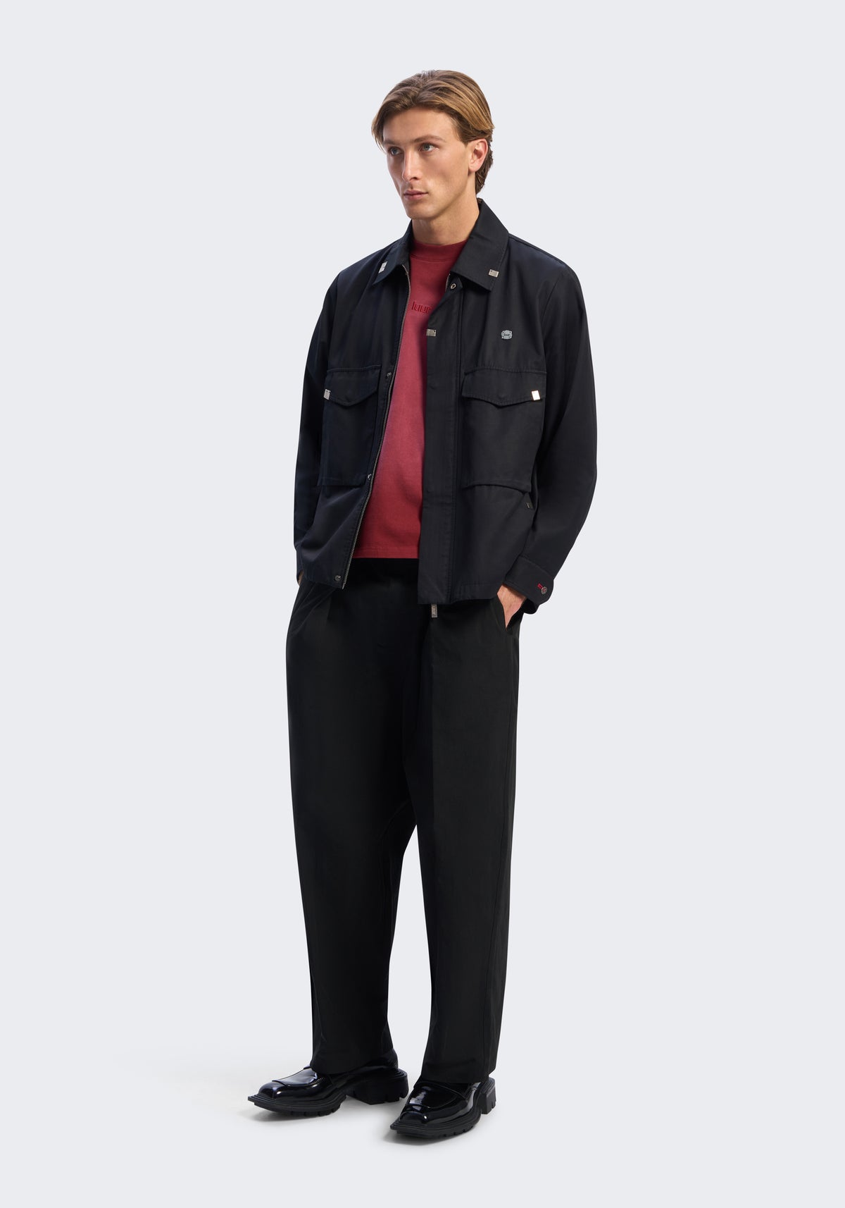 Circuit Rayon-Cotton Cargo Jacket