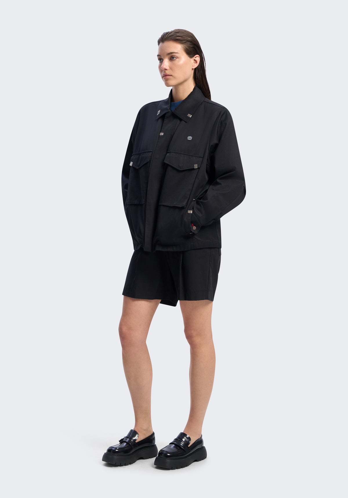 Circuit Rayon-Cotton Cargo Jacket