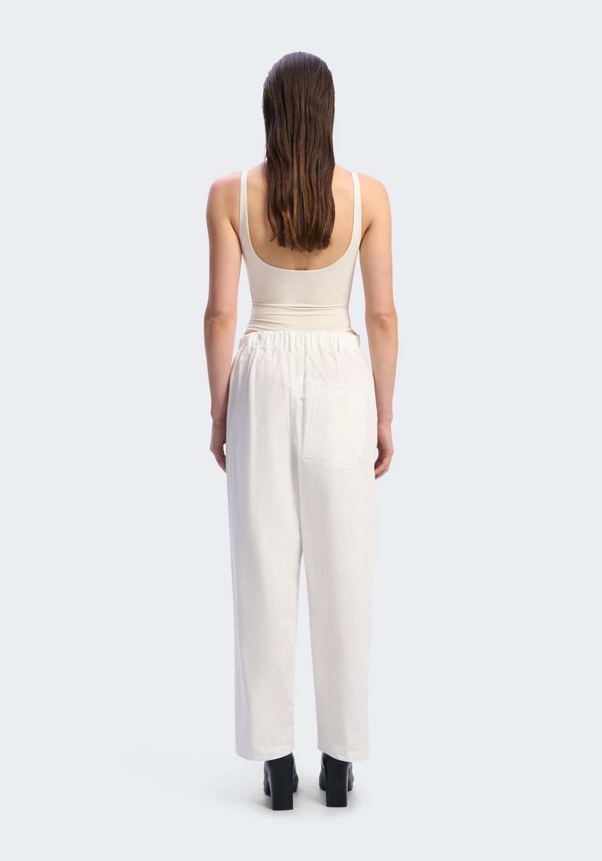 Long-Staple Cotton Pleated Pants