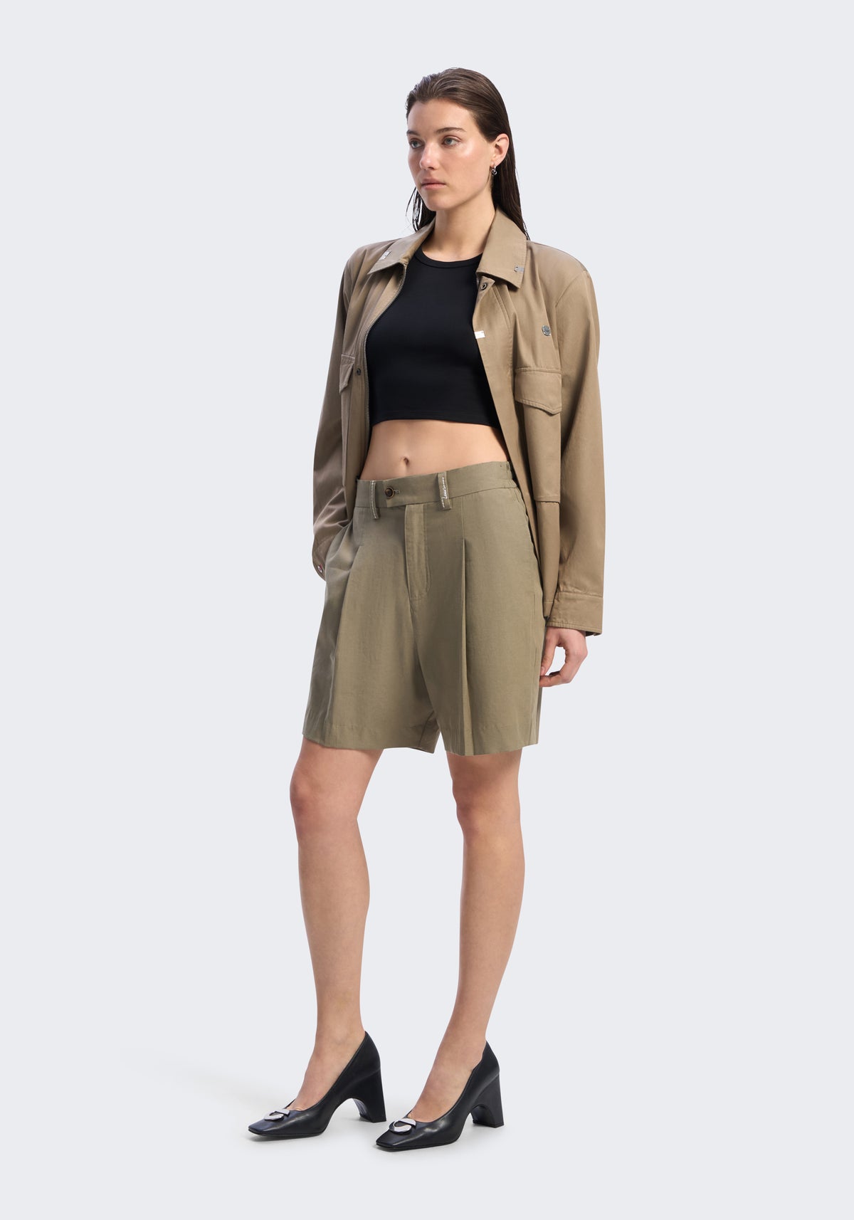 Circuit Rayon-Cotton Cargo Jacket