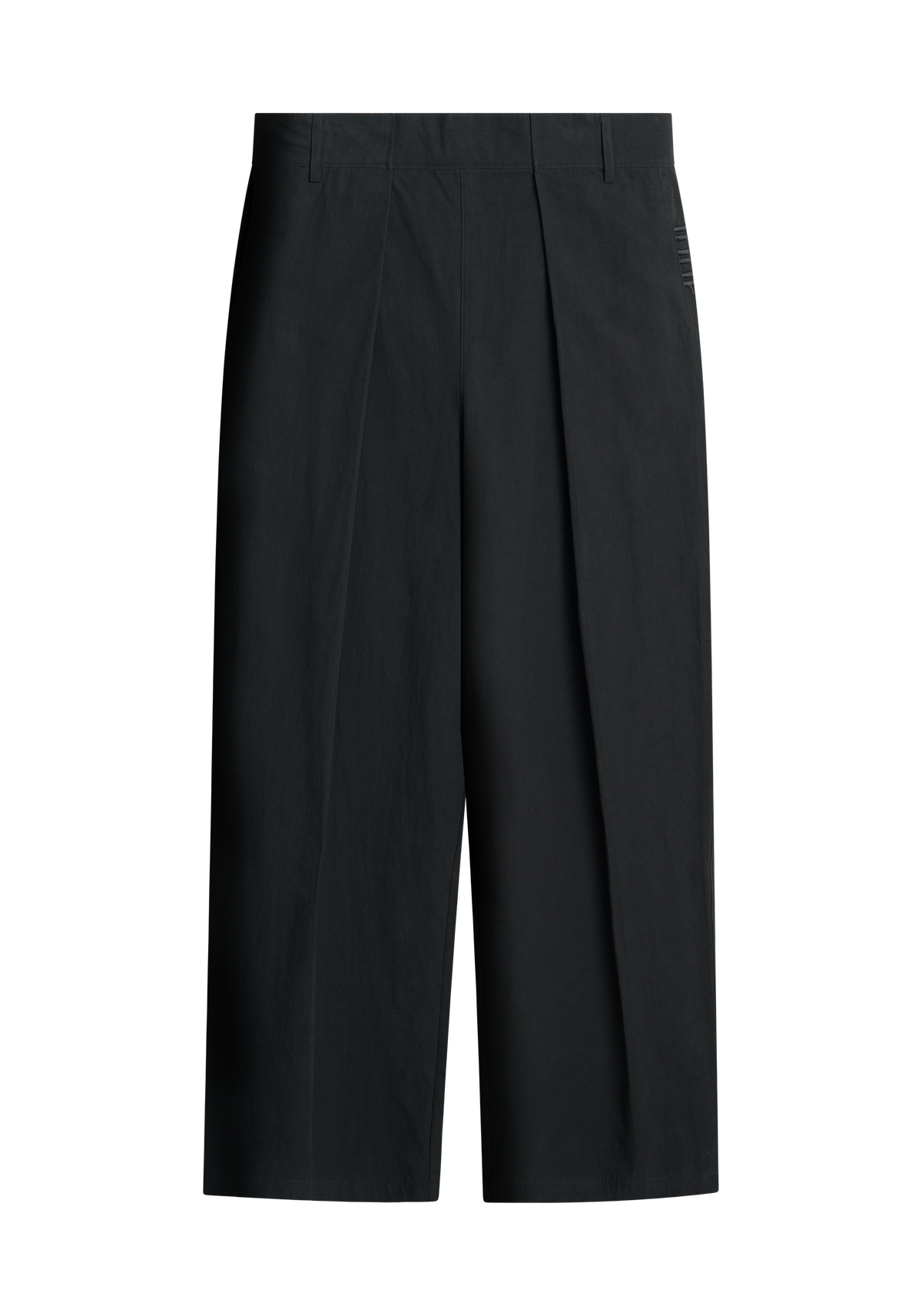 Long-Staple Cotton Pleated Pants