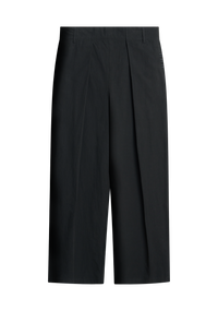 Long-Staple Cotton Pleated Pants