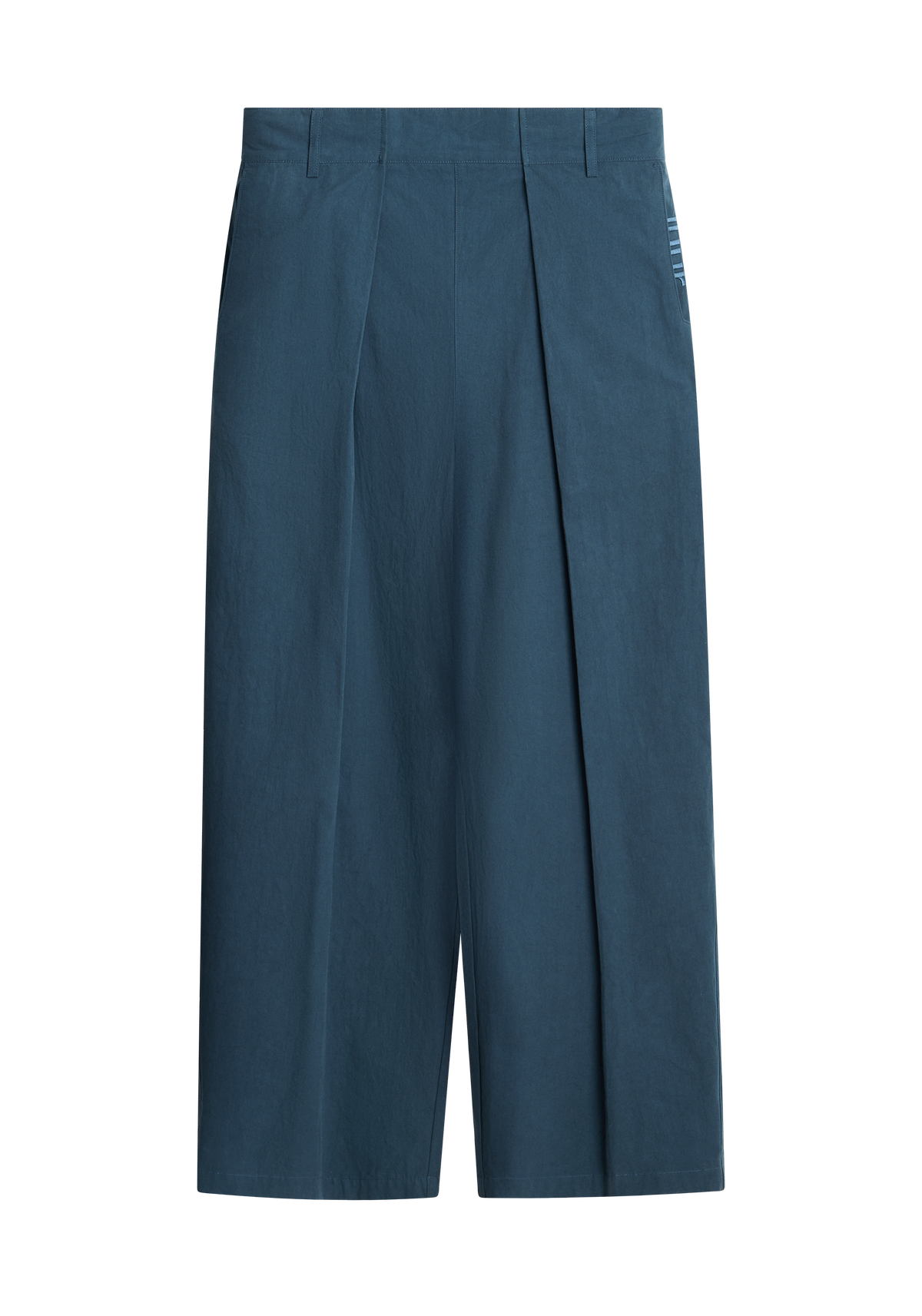Long-Staple Cotton Pleated Pants