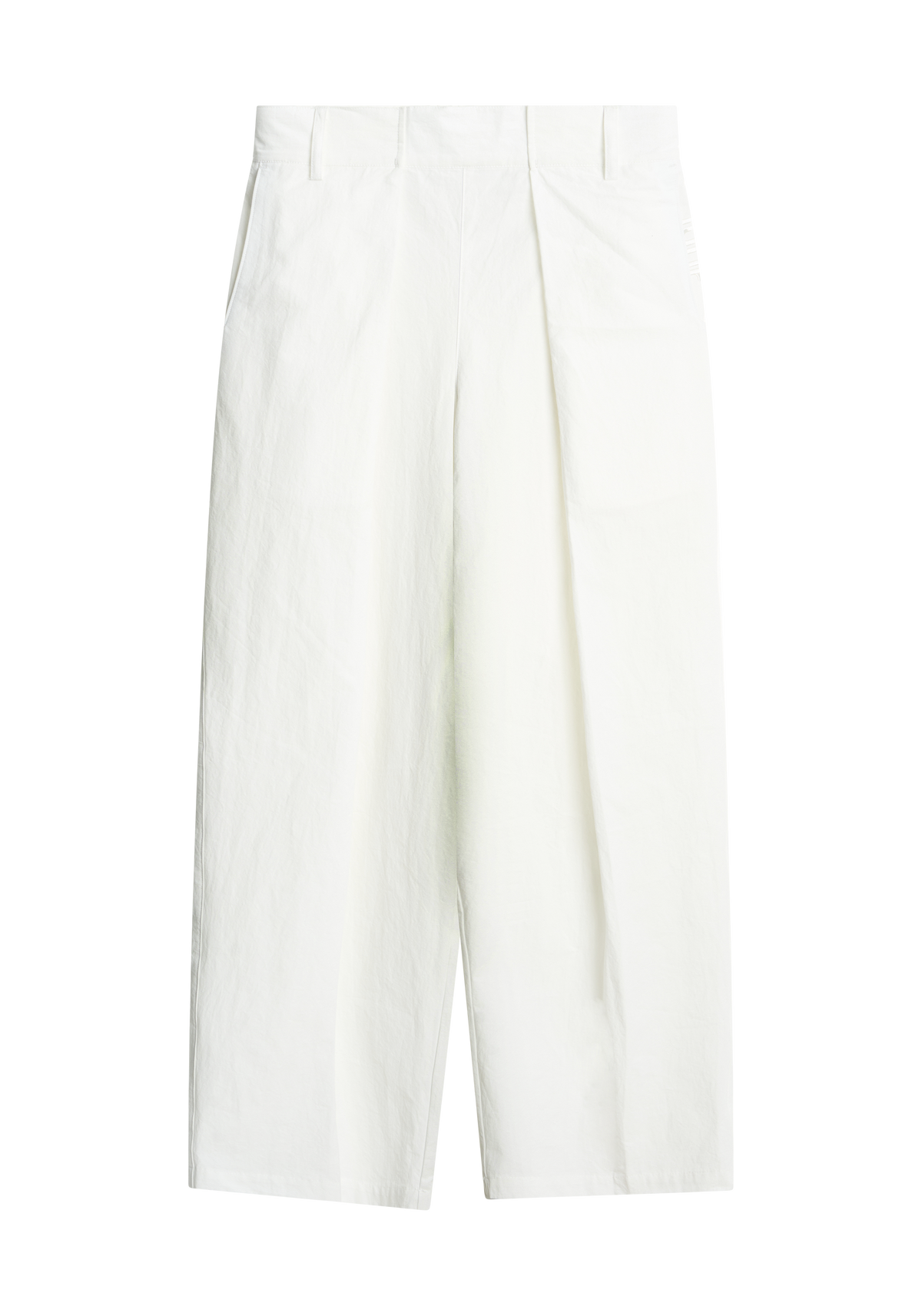 Long-Staple Cotton Pleated Pants