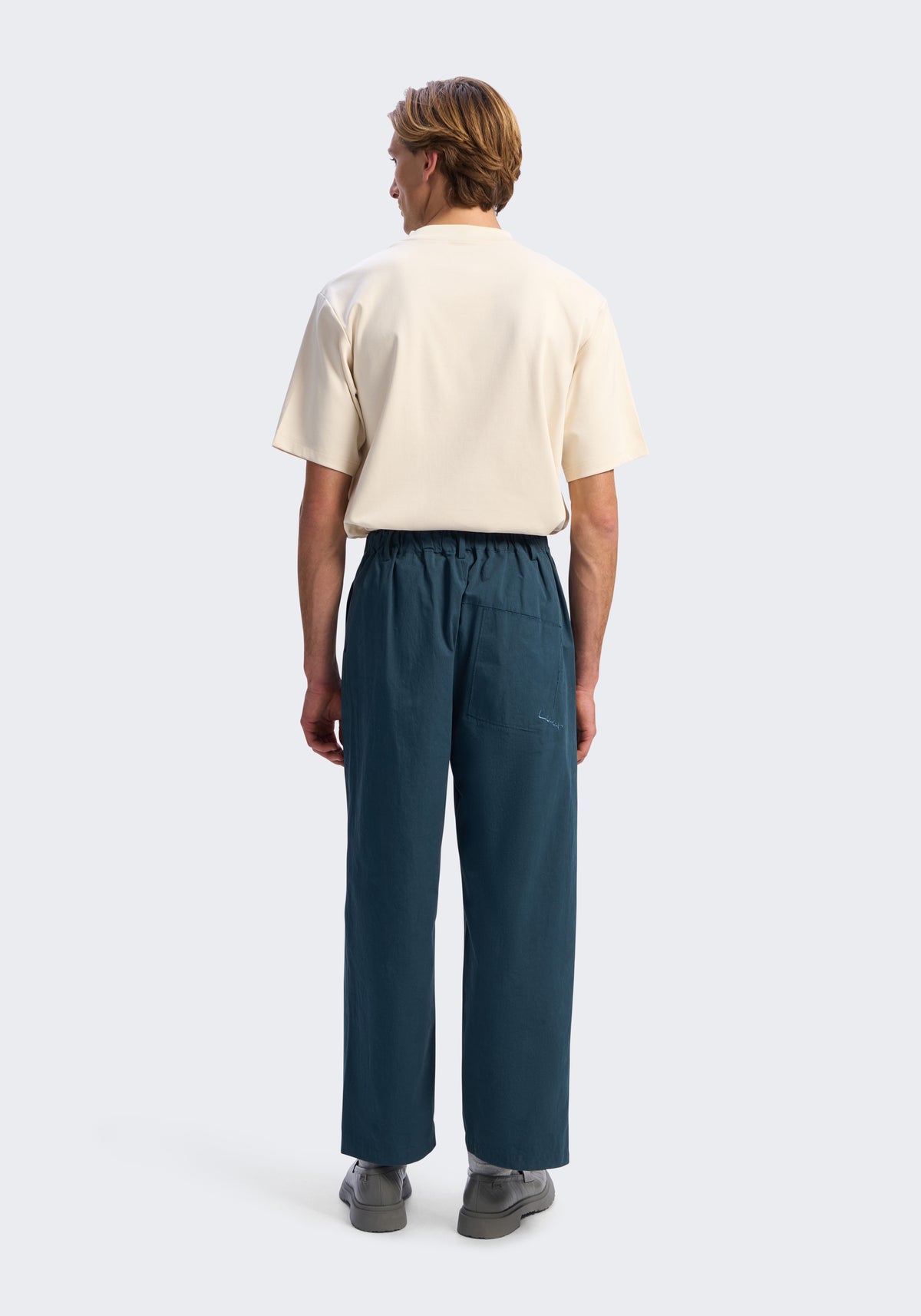 Long-Staple Cotton Pleated Pants