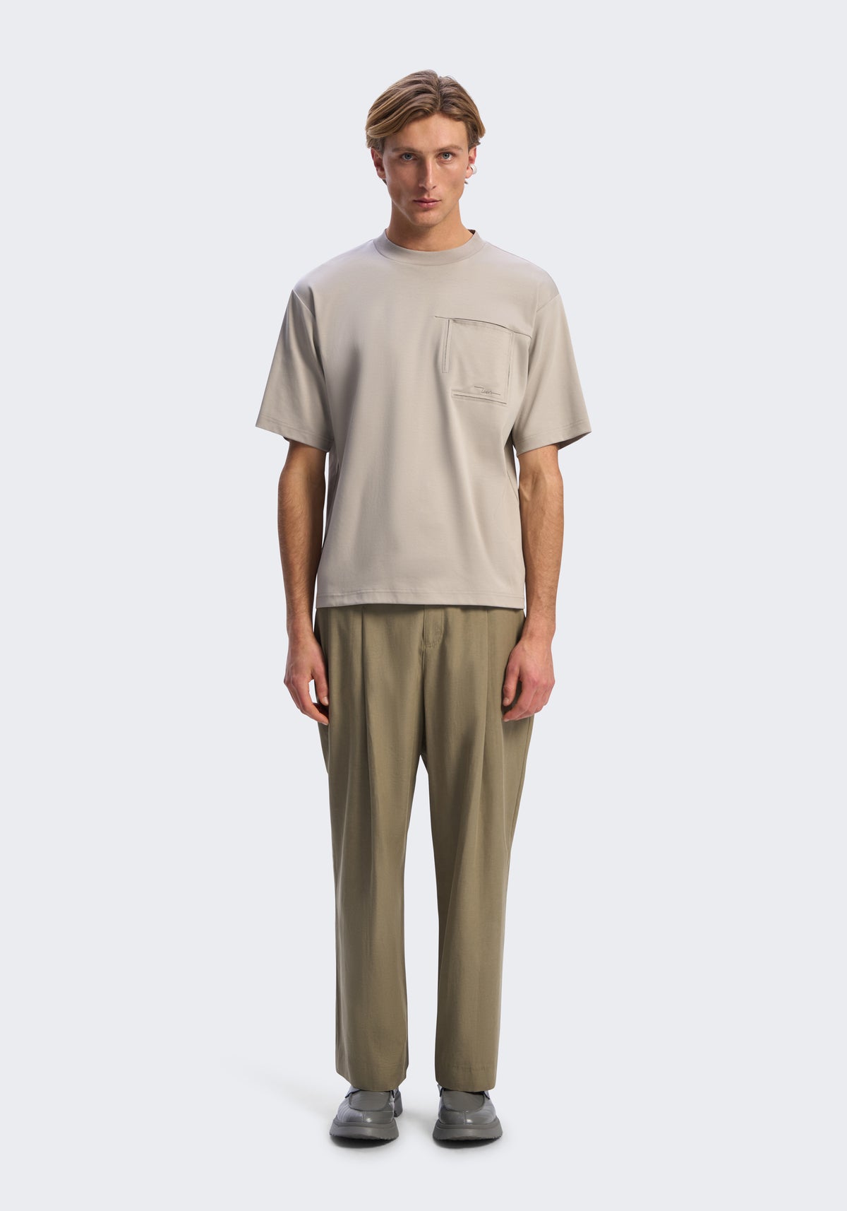 Lyocell Relaxed Tailored Pants