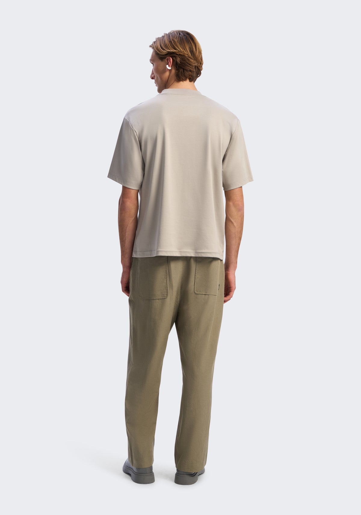 Lyocell Relaxed Tailored Pants