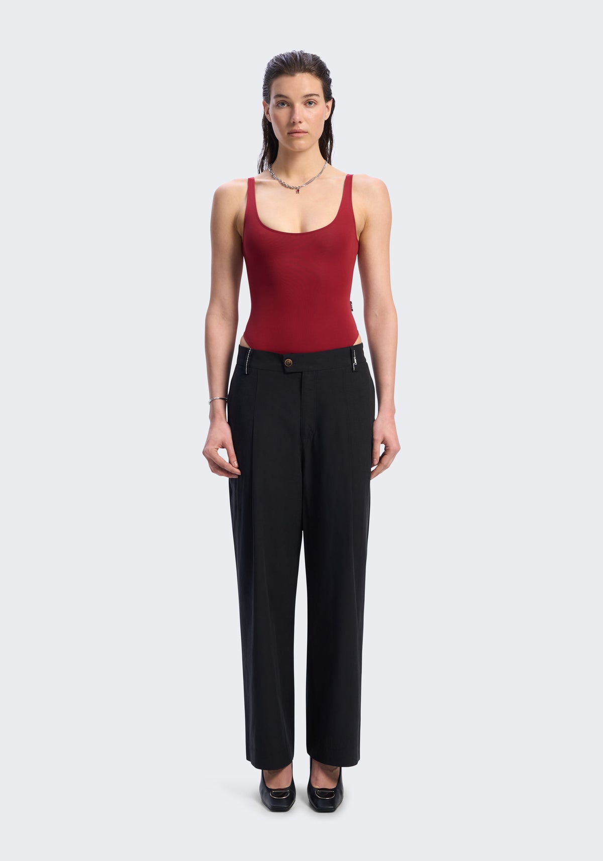 Lyocell Relaxed Tailored Pants