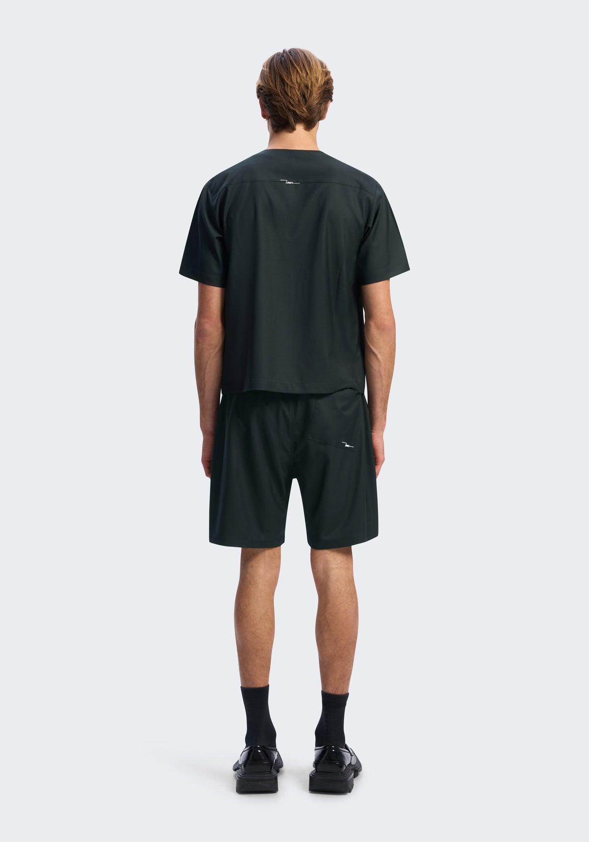 Tropical Merino Relaxed Shorts