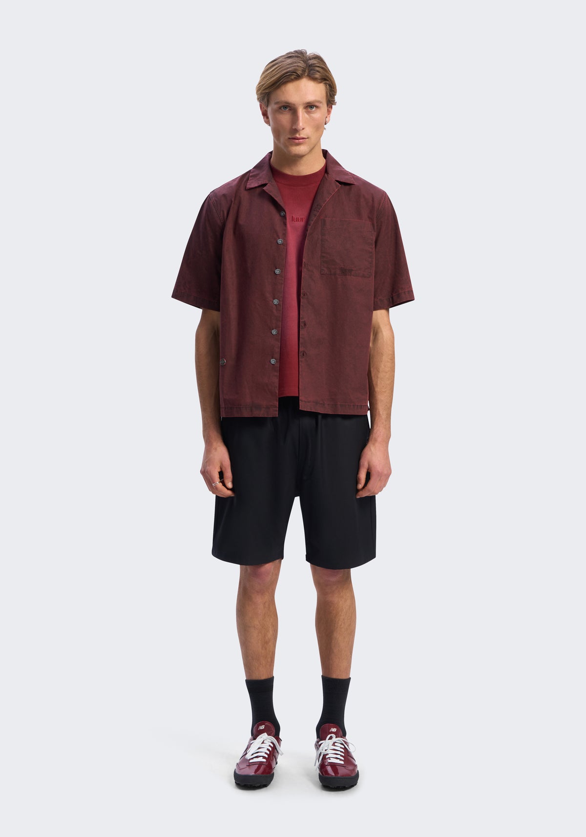 Tropical Merino Relaxed Shorts