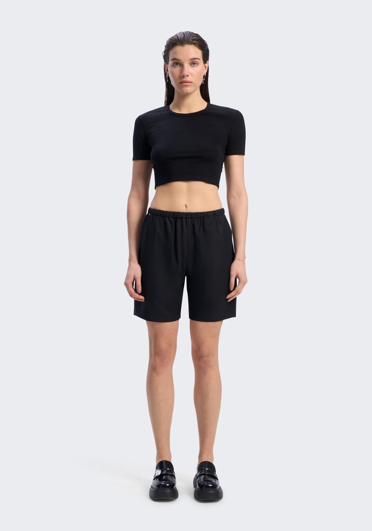 Tropical Merino Relaxed Shorts