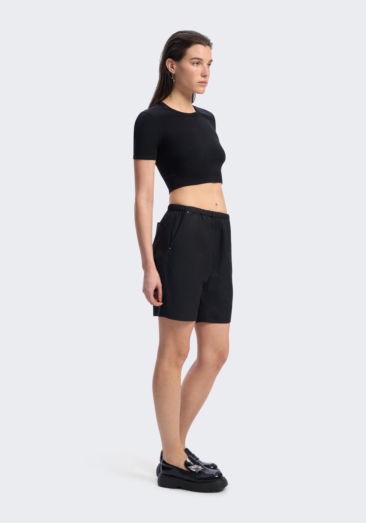 Tropical Merino Relaxed Shorts
