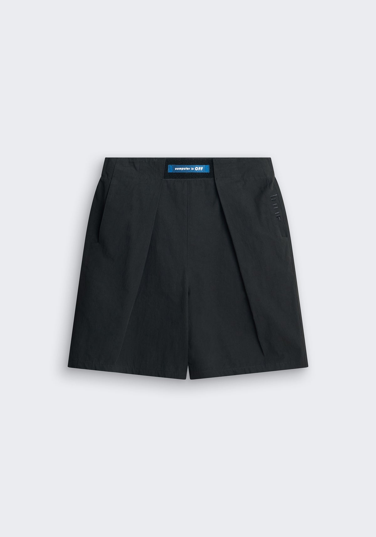 Computer is OFF Adjustable Pleated Shorts