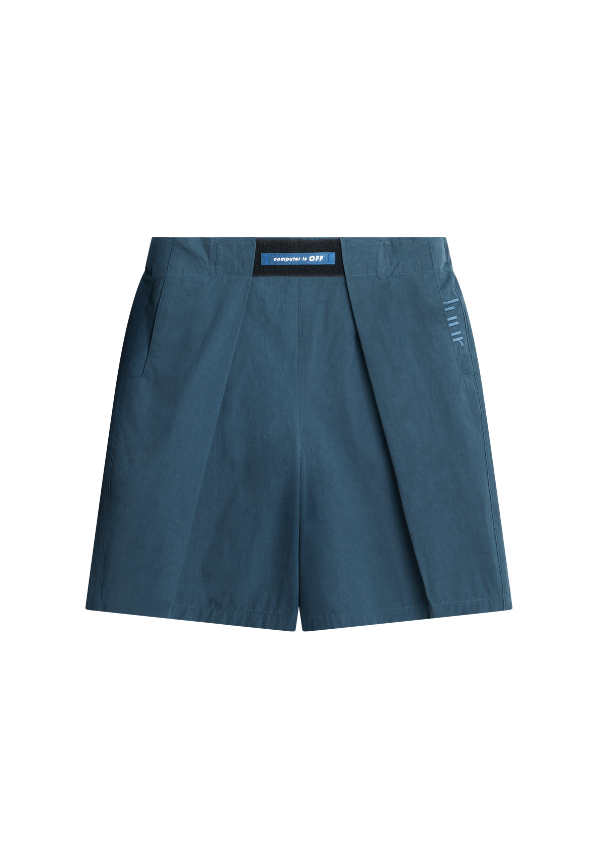 Computer is OFF Adjustable Pleated Shorts