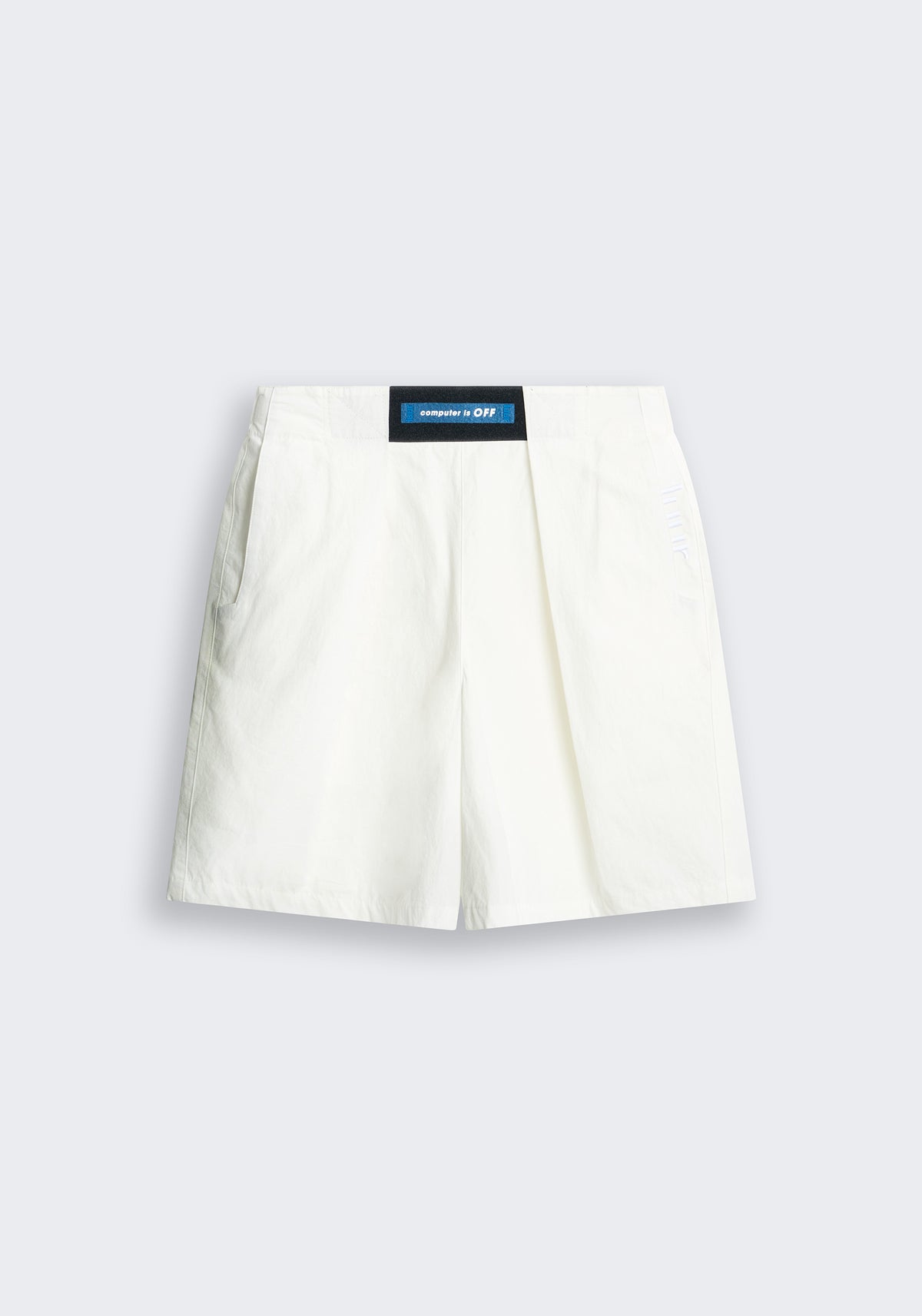 Computer is OFF Adjustable Pleated Shorts