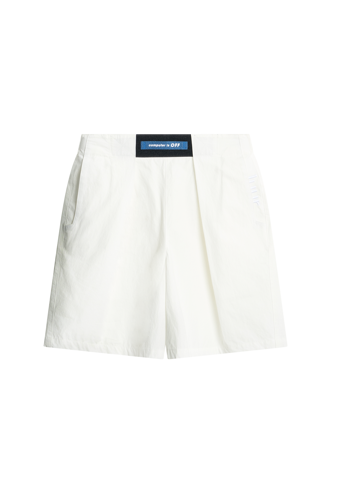 Computer is OFF Adjustable Pleated Shorts