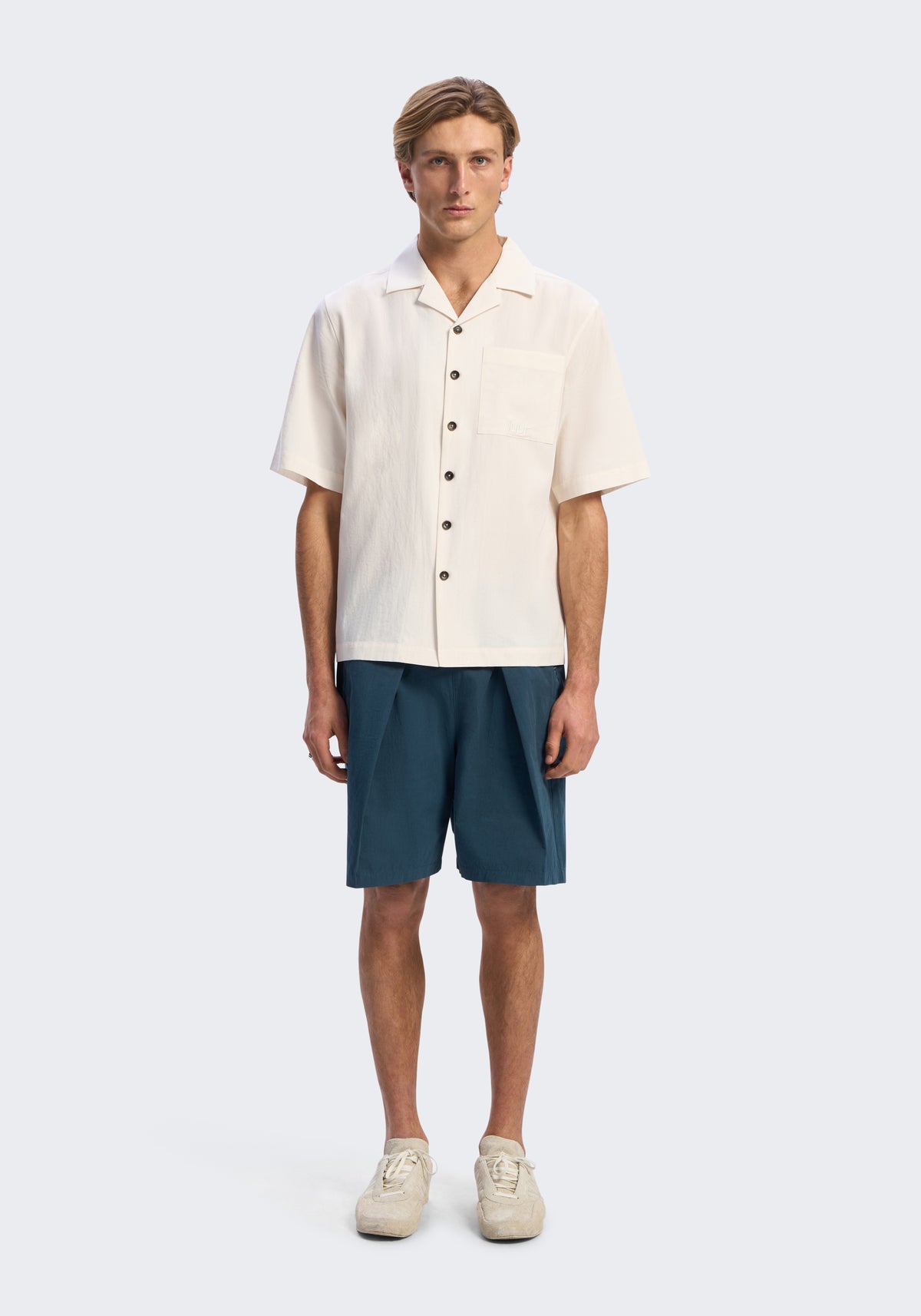 Computer is OFF Adjustable Pleated Shorts