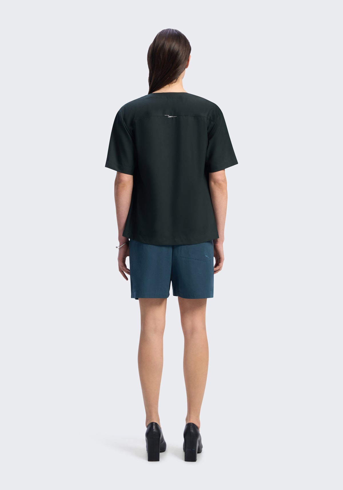 Computer is OFF Adjustable Pleated Shorts