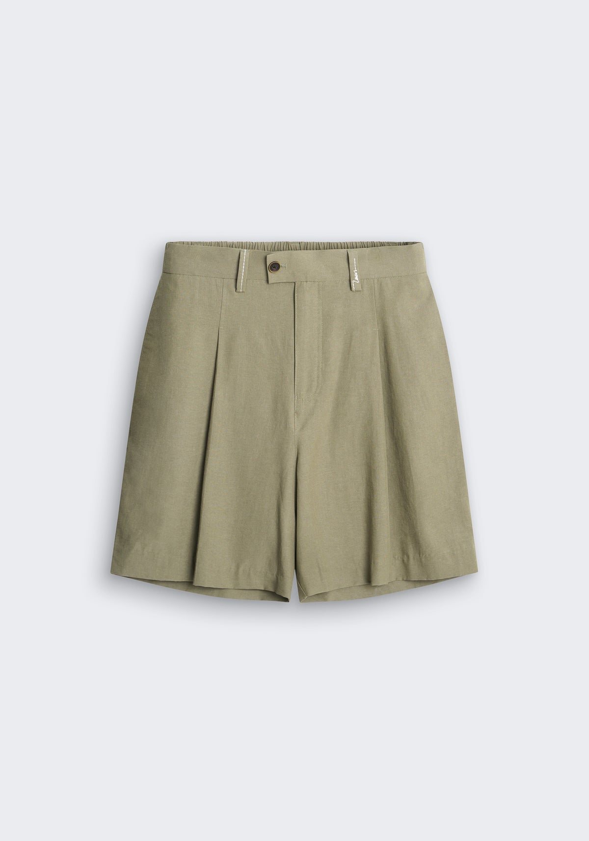 Lyocell Relaxed Tailored Shorts