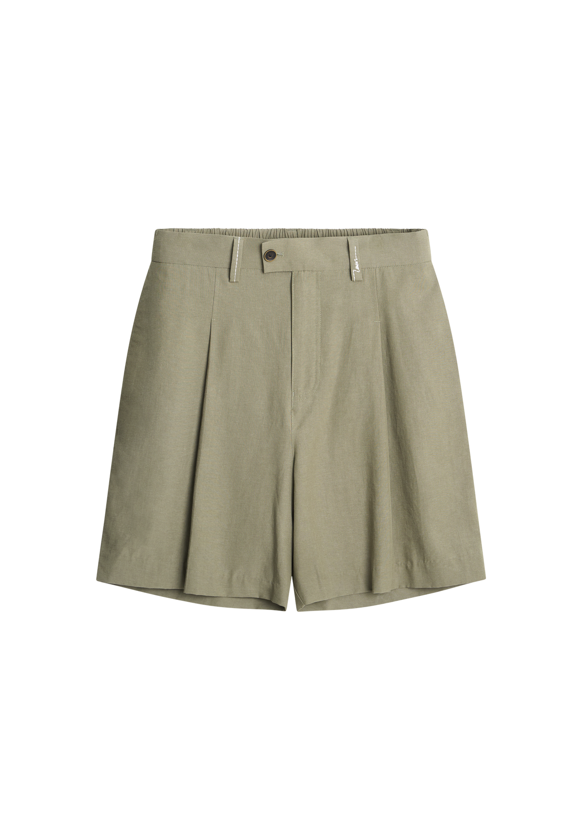 Lyocell Relaxed Tailored Shorts