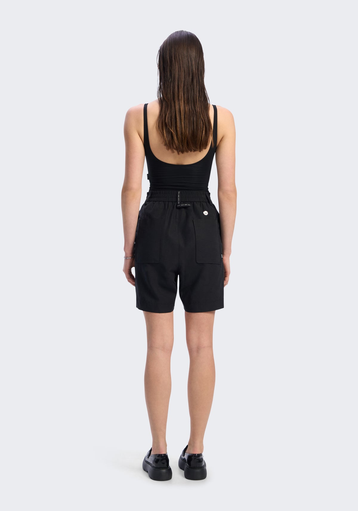 Lyocell Relaxed Tailored Shorts