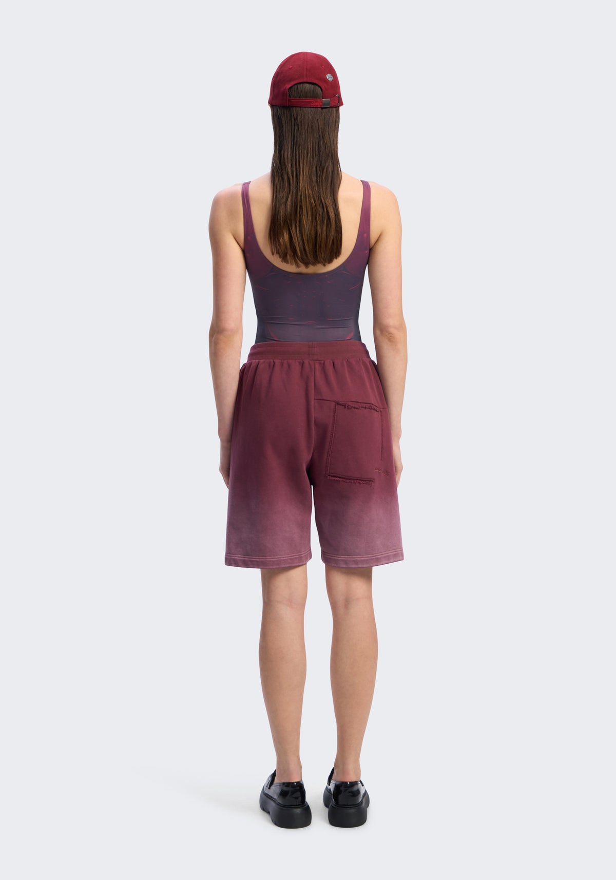 Gradient-Washed Cotton Shorts