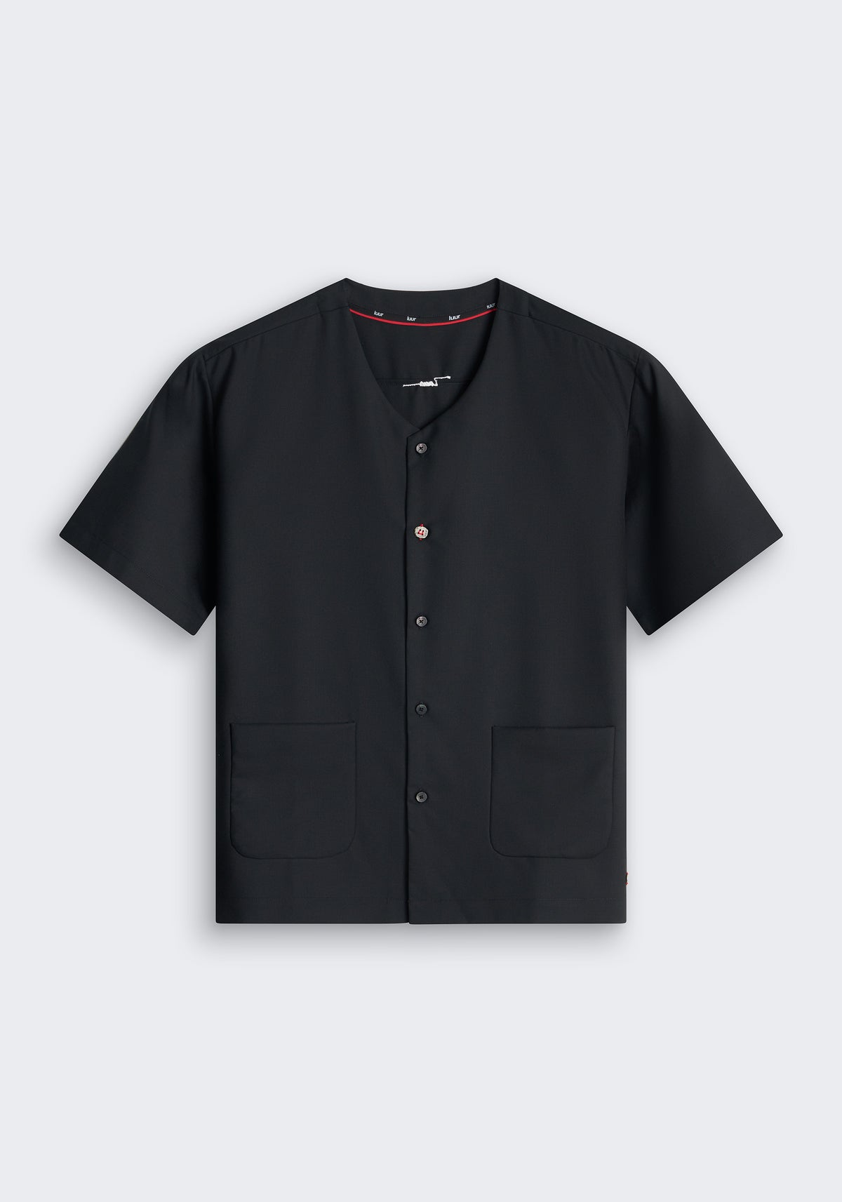 Tropical Merino V-Neck Short Sleeve Shirt
