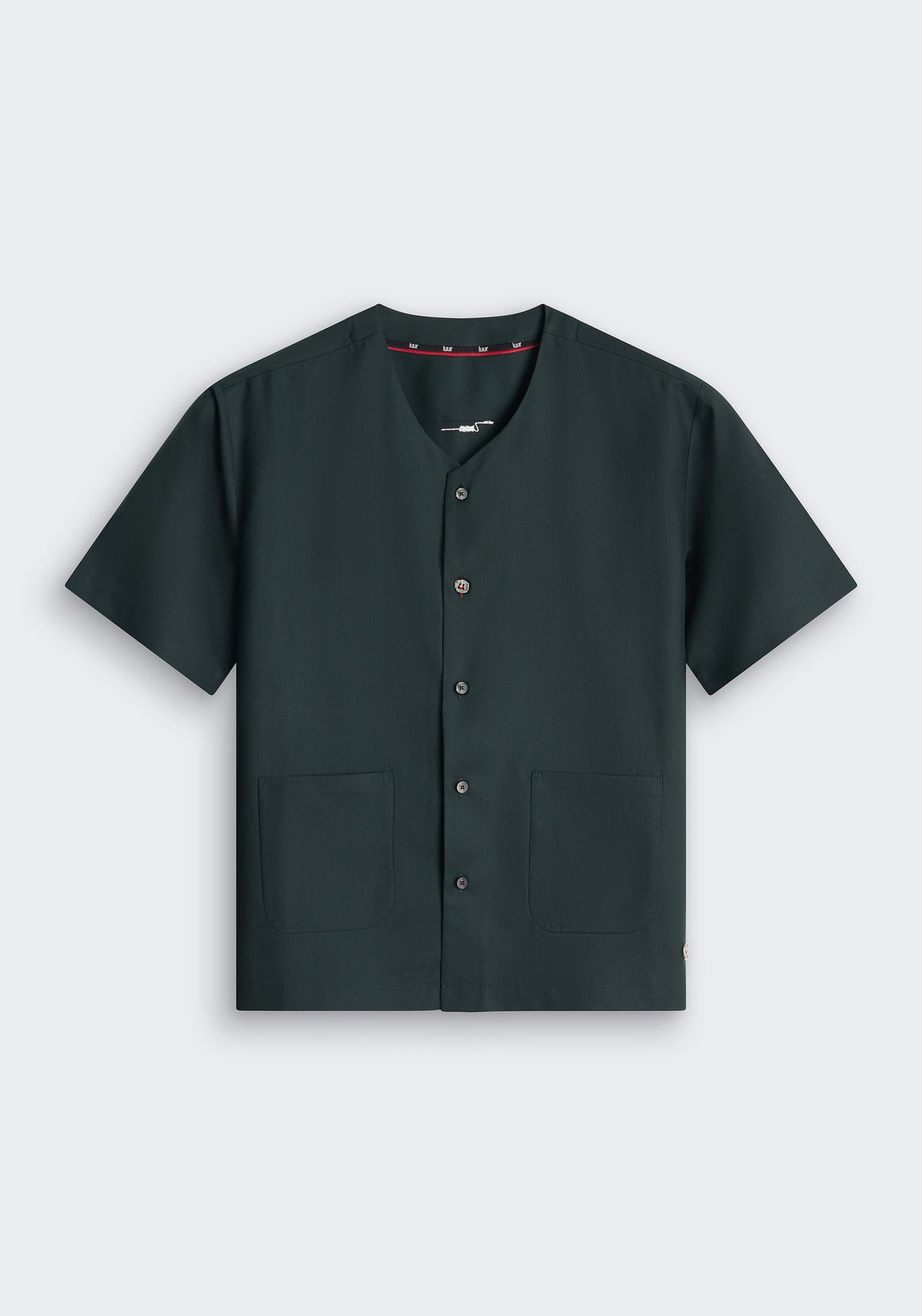 Tropical Merino V-Neck Short Sleeve Shirt