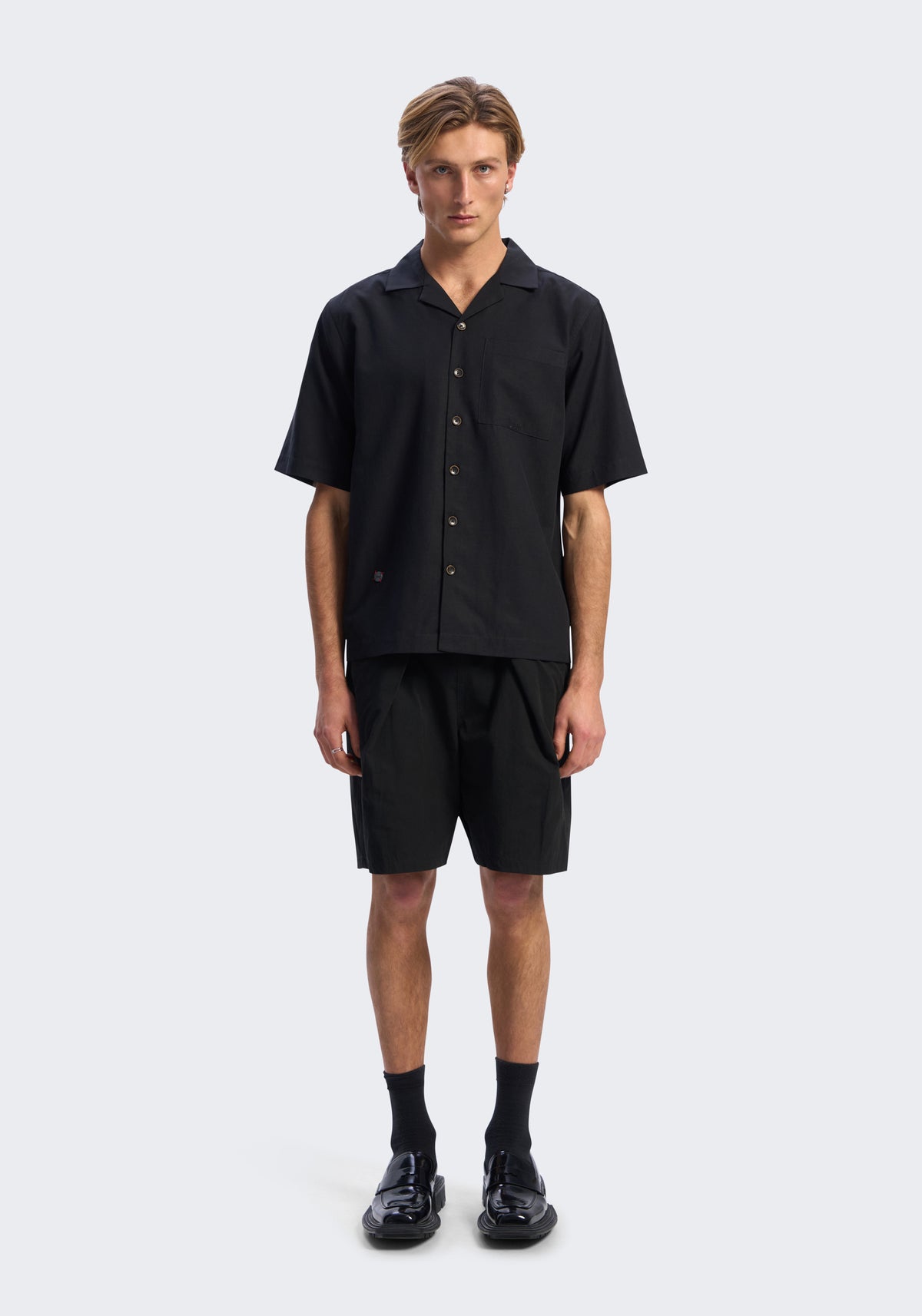 Lyocell Short-Sleeve Camp Shirt