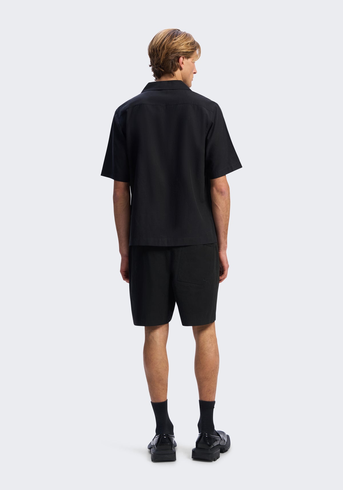 Lyocell Short-Sleeve Camp Shirt