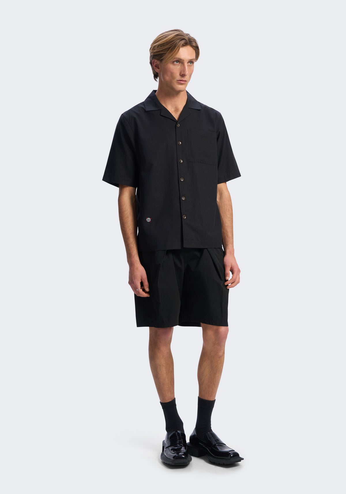 Lyocell Short-Sleeve Camp Shirt