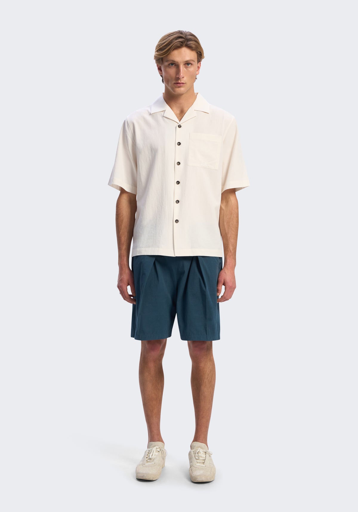 Lyocell Short-Sleeve Camp Shirt