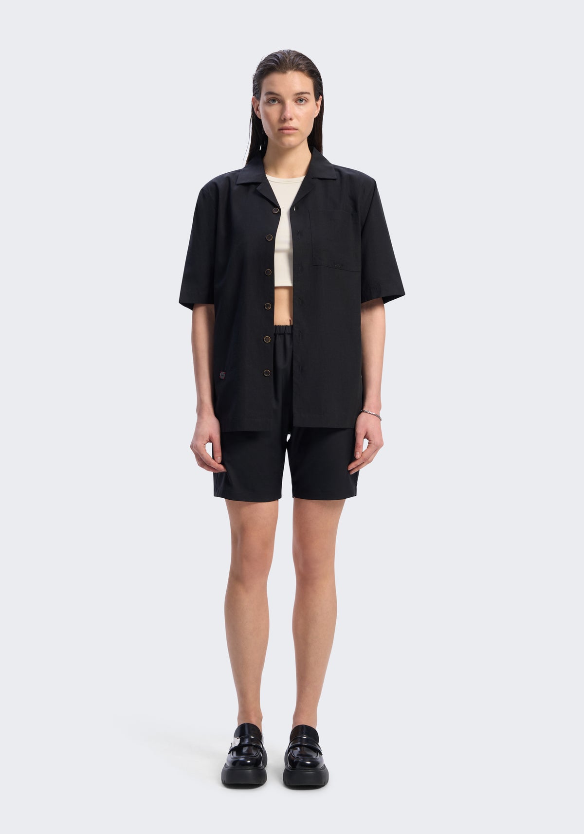 Lyocell Short-Sleeve Camp Shirt
