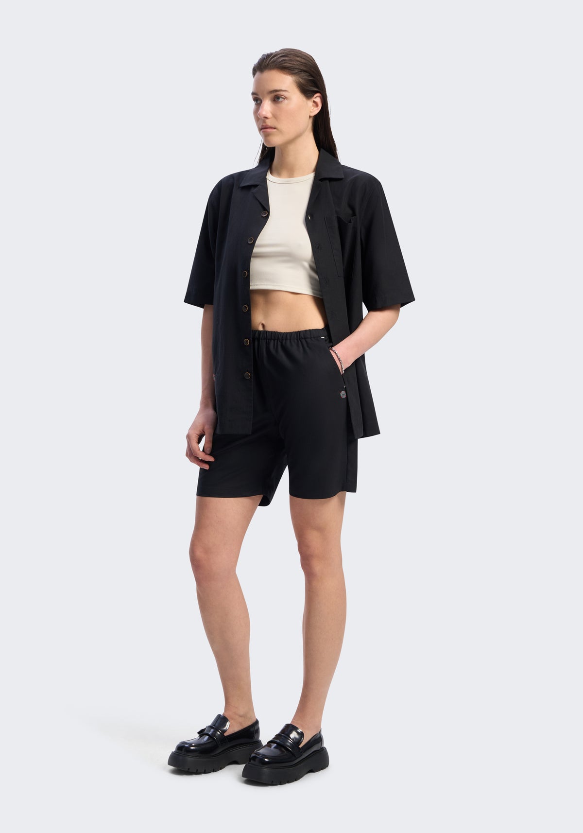 Lyocell Short-Sleeve Camp Shirt