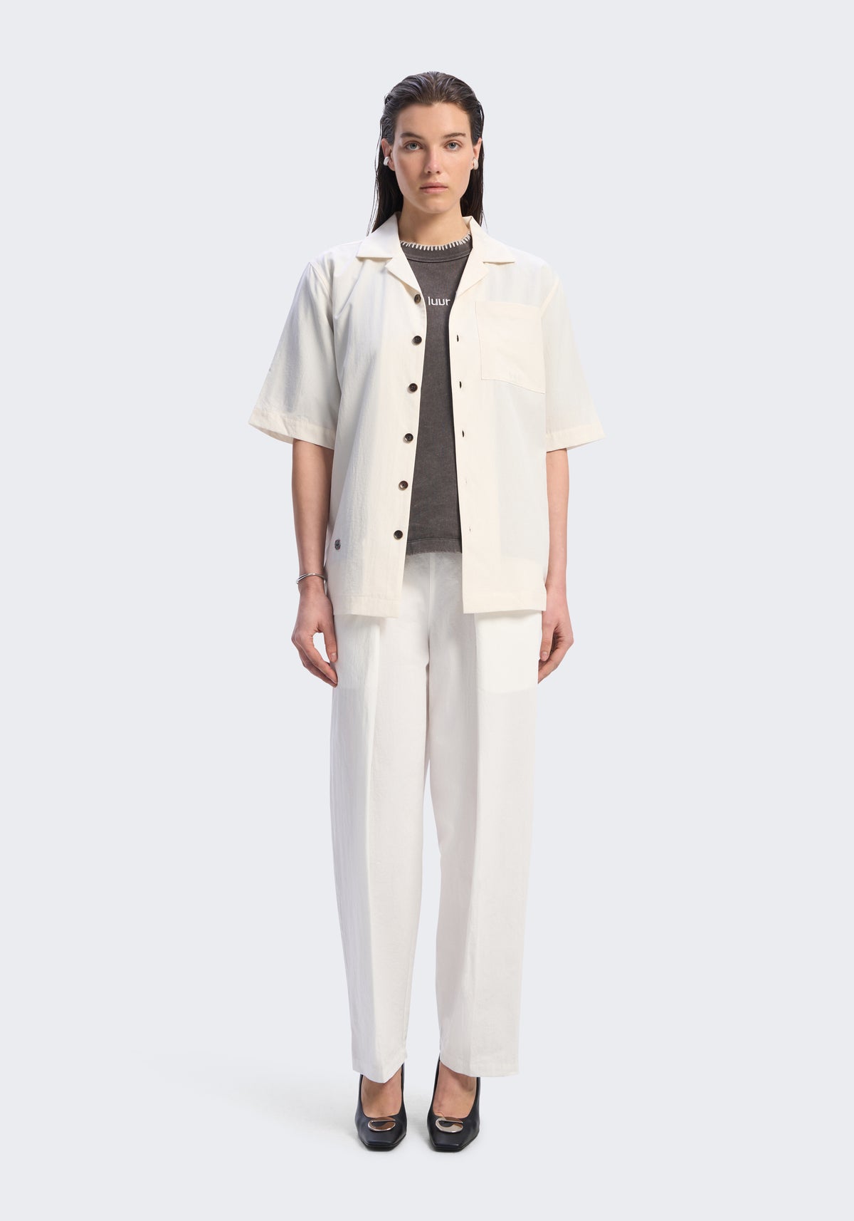 Lyocell Short-Sleeve Camp Shirt