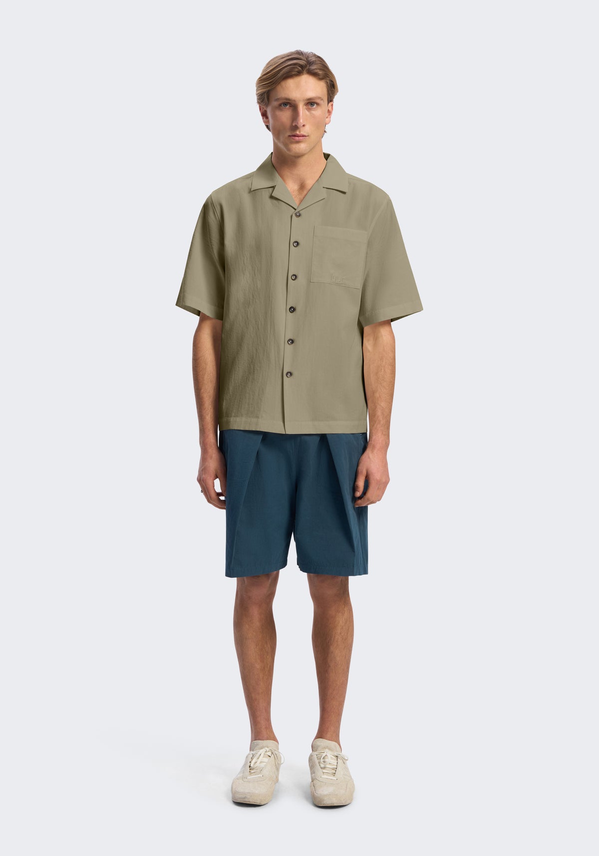 Lyocell Short-Sleeve Camp Shirt