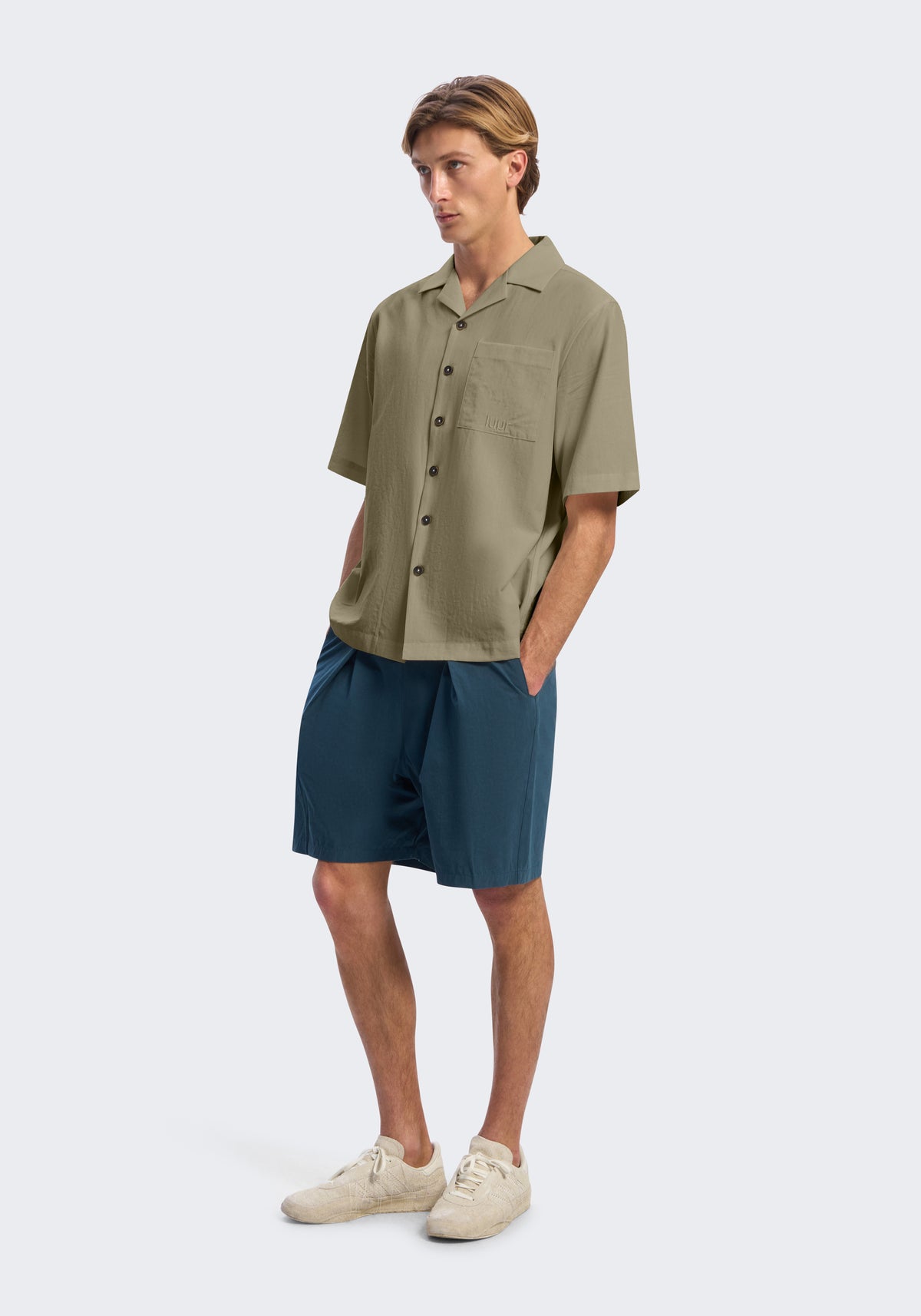 Lyocell Short-Sleeve Camp Shirt