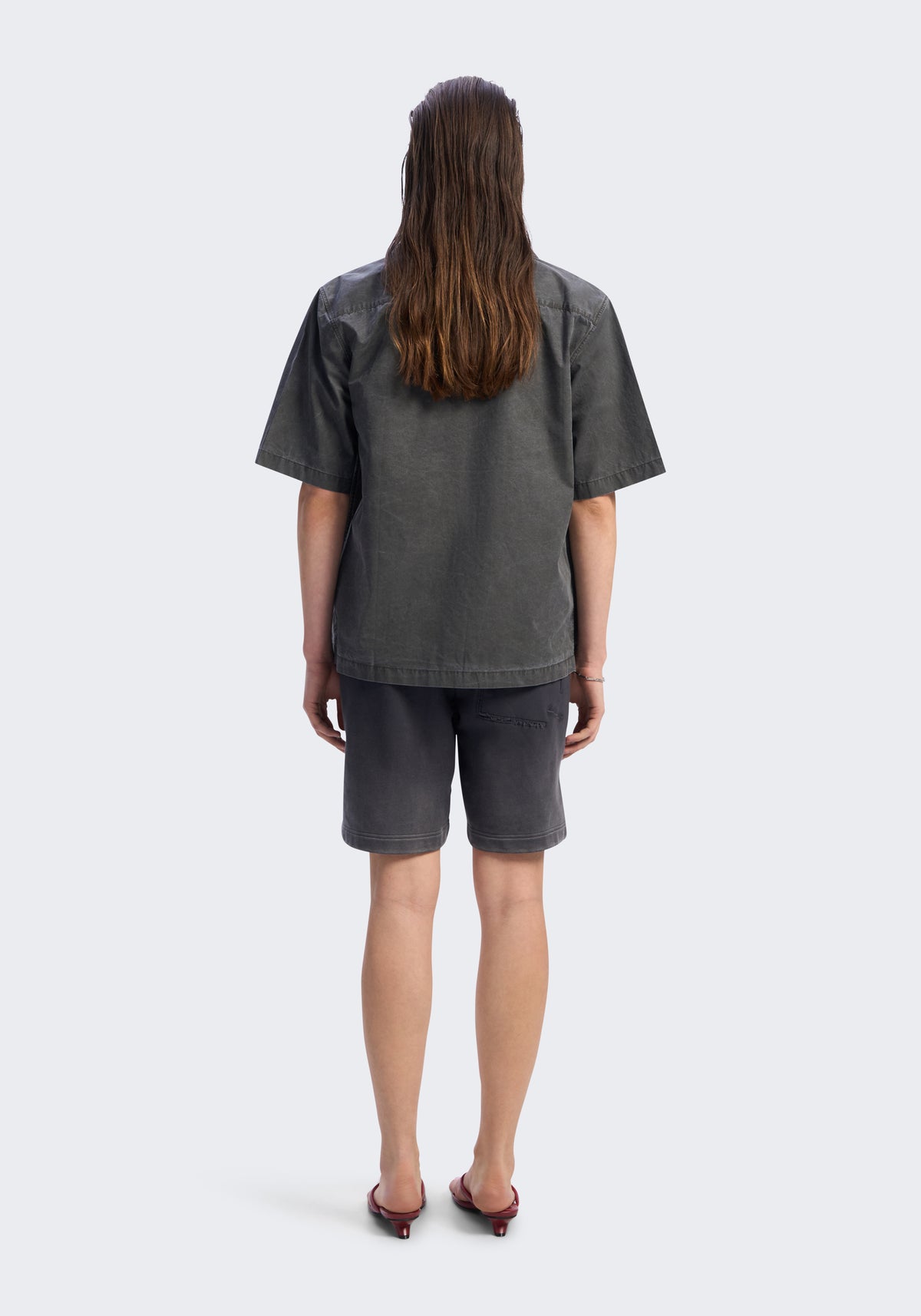 Enzyme-Washed Cotton Camp Shirt