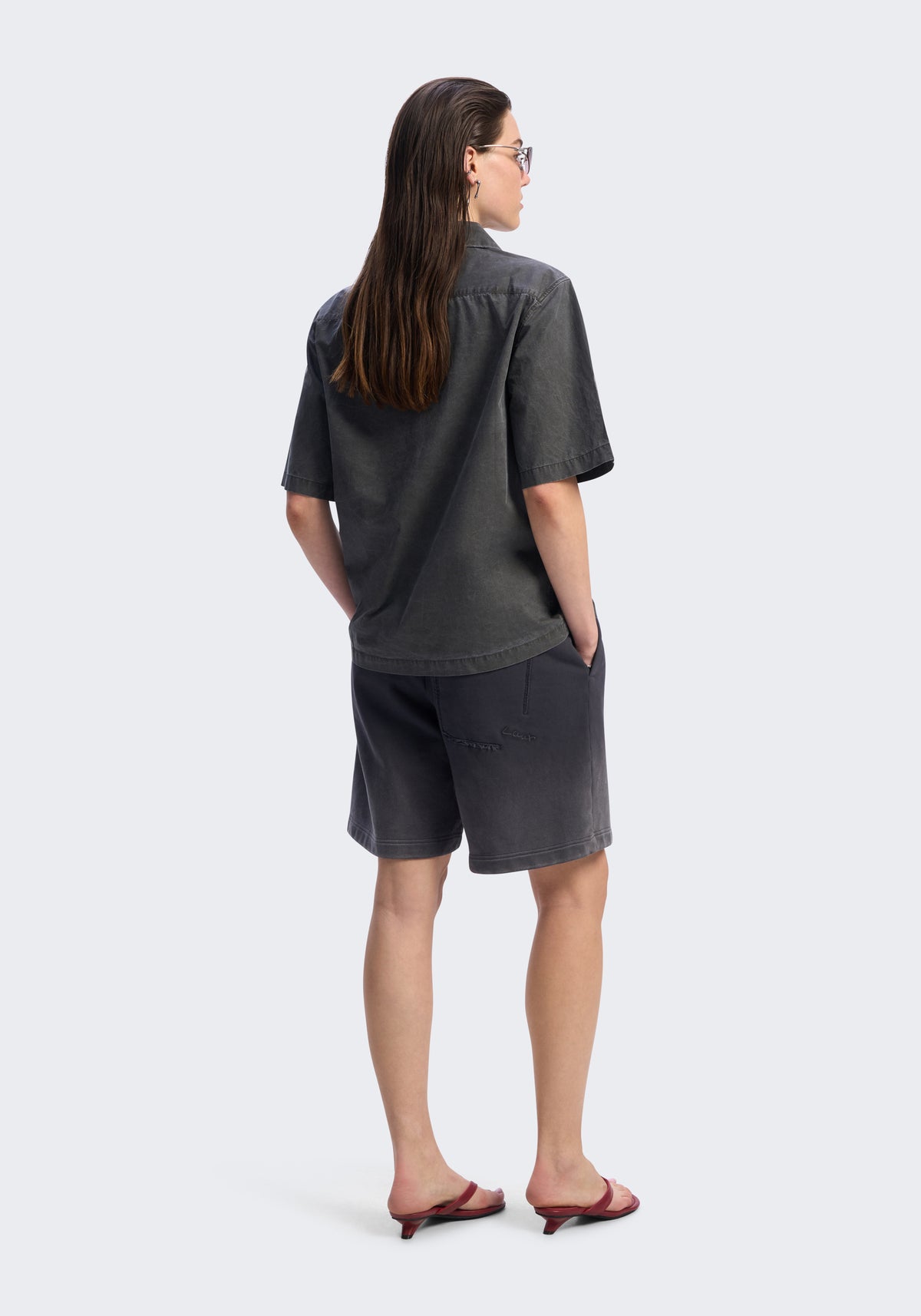 Enzyme-Washed Cotton Camp Shirt